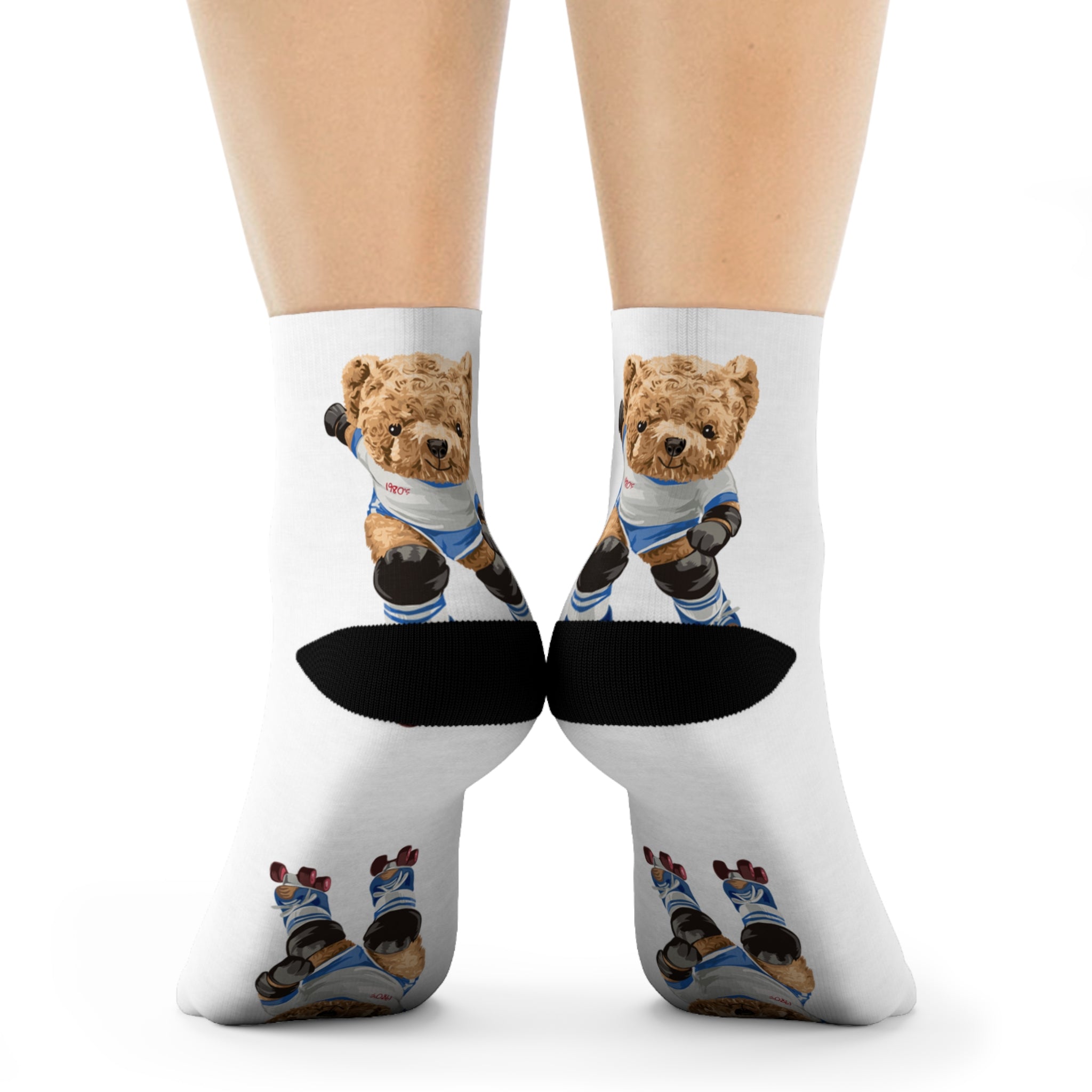 Cute Animal Crew Socks - Don't Hurt Me, Love Me, Fun Gift for Animal Lovers, Cozy Socks for Kids, Birthdays, Holidays