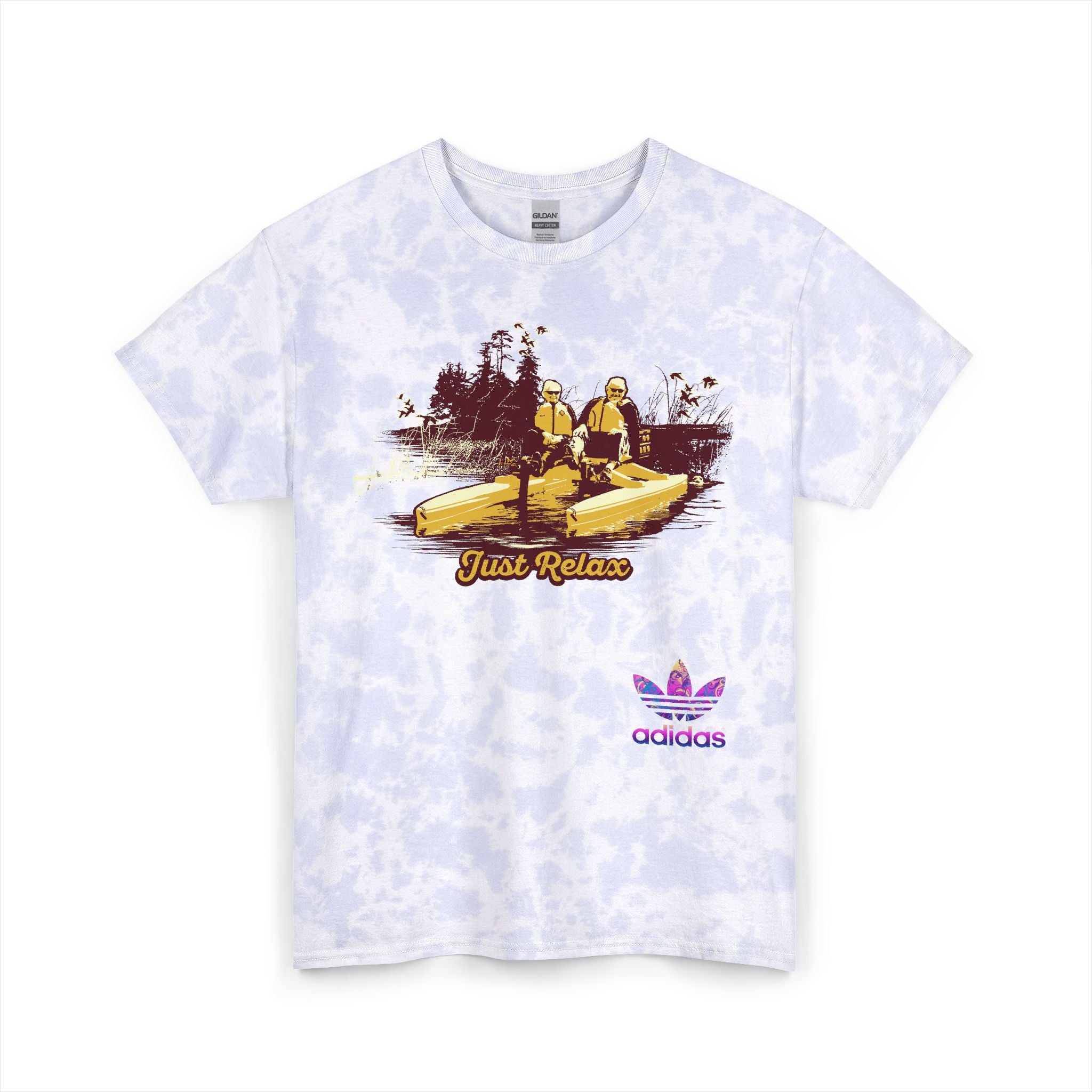 Chill Vibes Tie Dye Tee | Unisex Relaxation Shirt, Casual Wear, Gift for Friends, Summer Fashion, Festival Attire