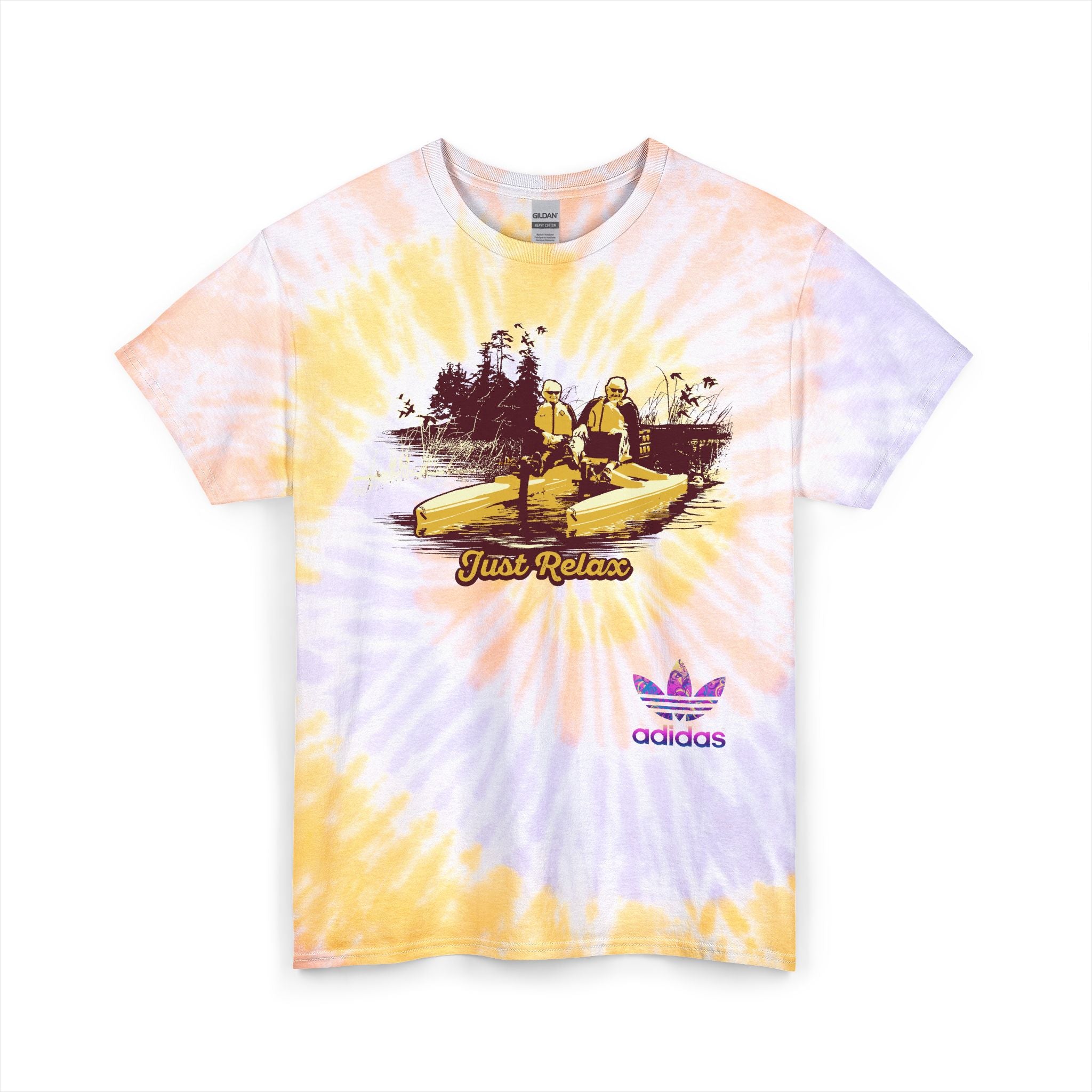 Chill Vibes Tie Dye Tee | Unisex Relaxation Shirt, Casual Wear, Gift for Friends, Summer Fashion, Festival Attire