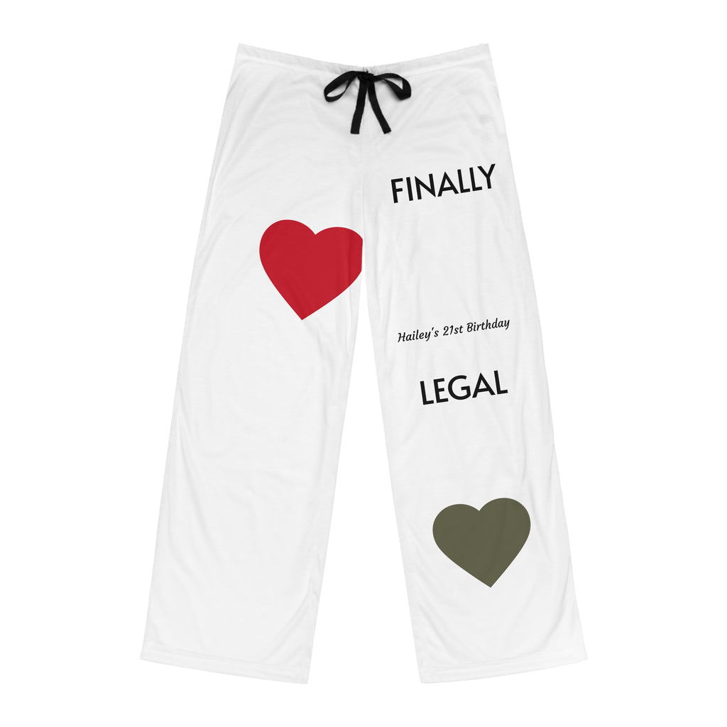 Men's Birthday Pajama Pants - Finally 21, Adulting Gift, Party Sleepwear, Fun Gift for Him, Comfortable Lounge Pants