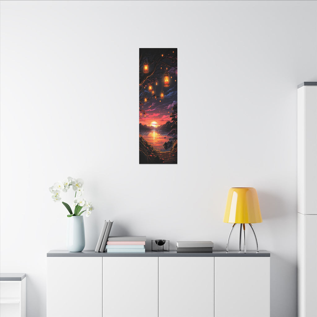 Canvas Matte "Sunset Lanterns"-Decor de Perete"