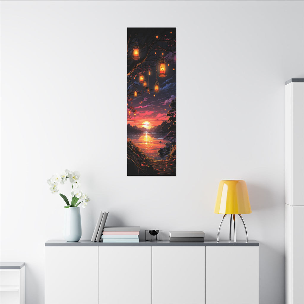 Canvas Matte "Sunset Lanterns"-Decor de Perete"