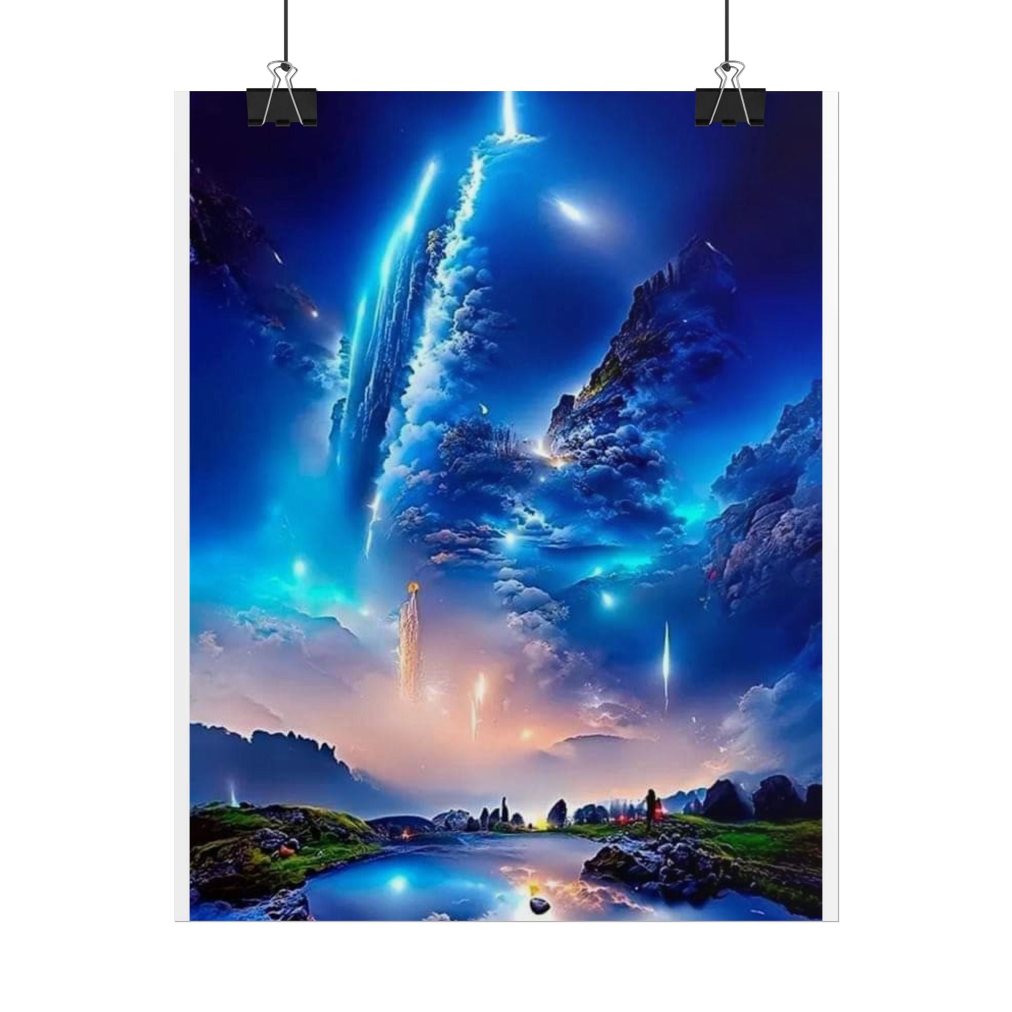 Cosmic Landscape Rolled Posters, Wall Art Decor, Bedroom Aesthetics, Gift for Space Lovers, Unique Home Decor