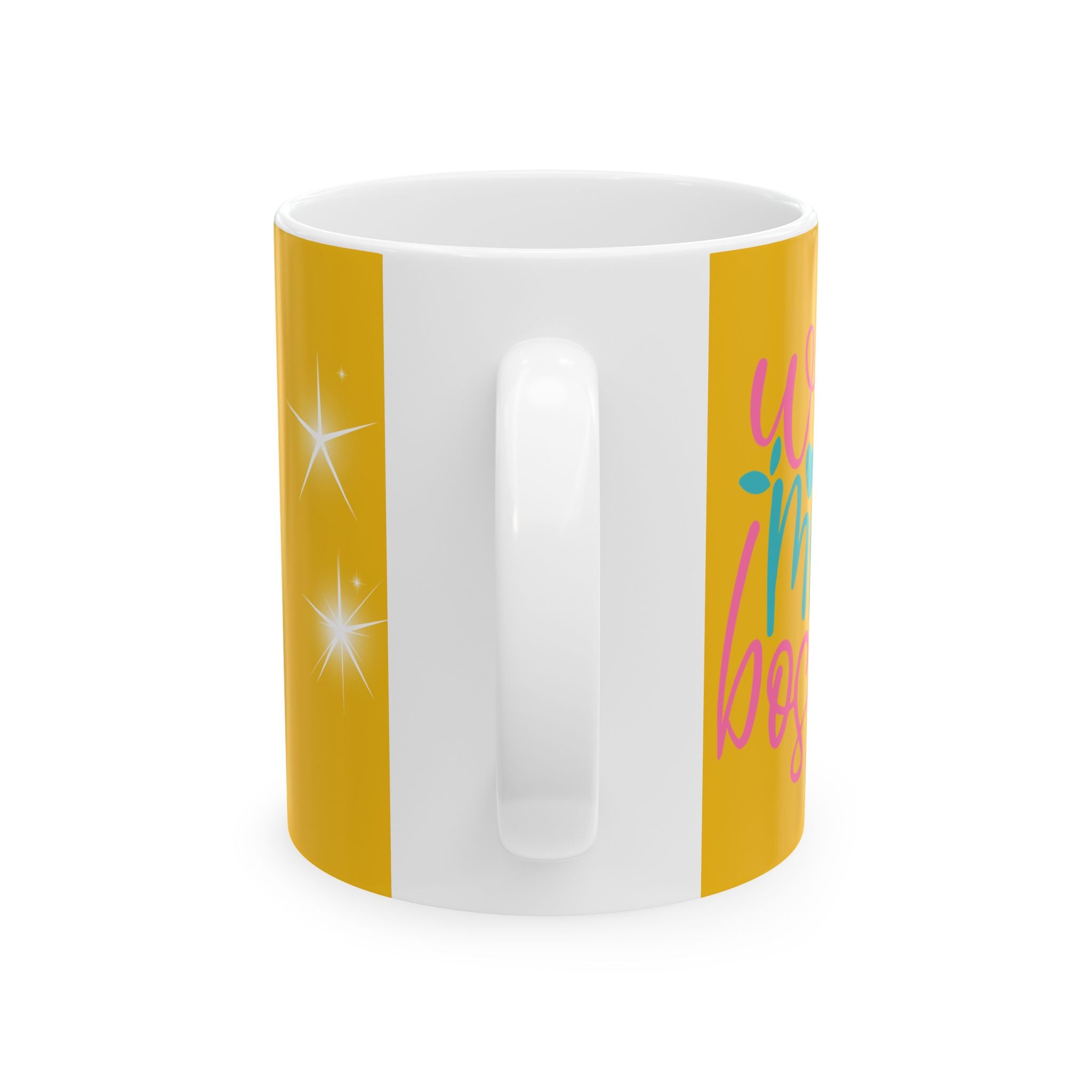 Christmas Initial 'A' Ceramic Mug – Festive Santa & Snowman Holiday Coffee Cup (11oz/15oz)