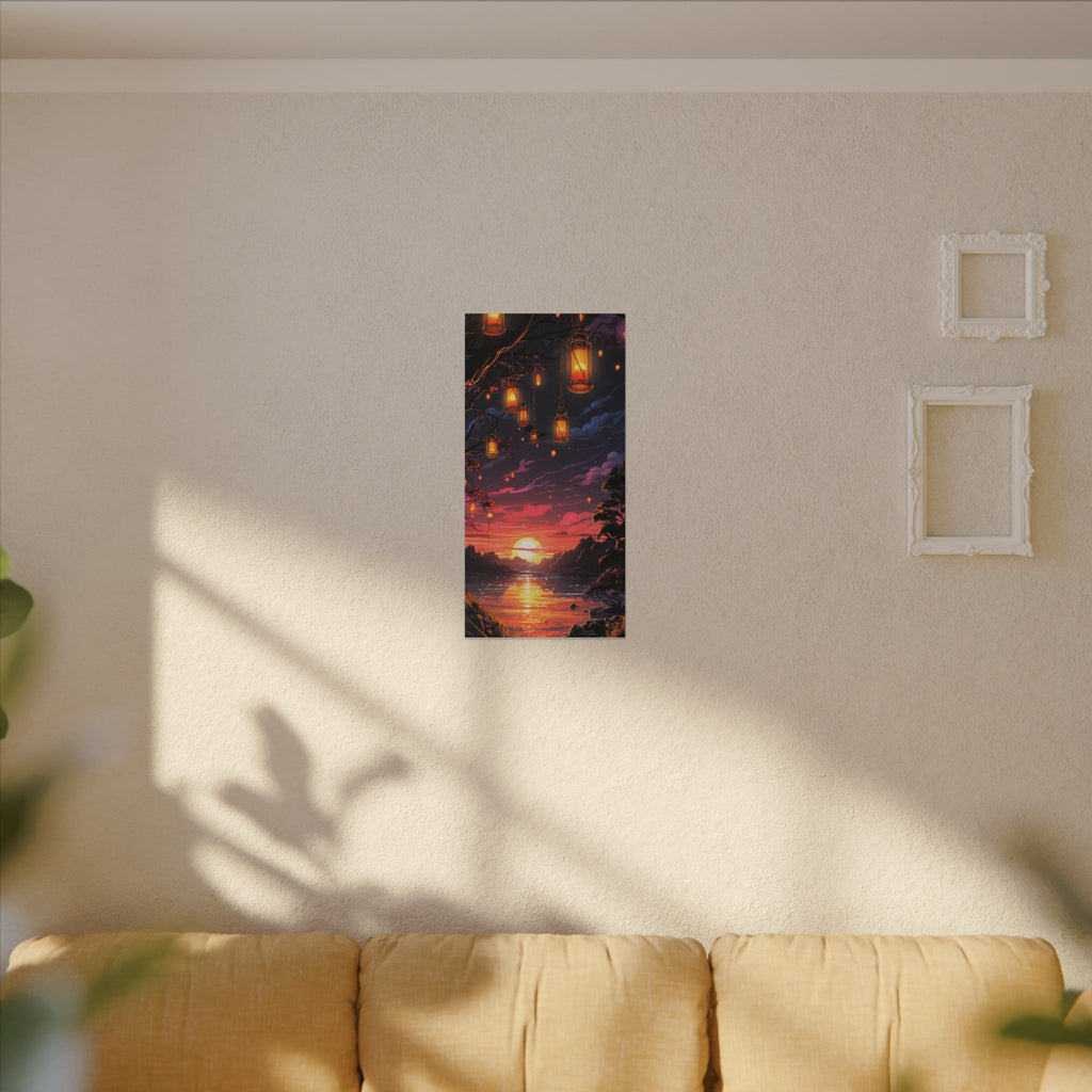 Canvas Matte "Sunset Lanterns"-Decor de Perete"