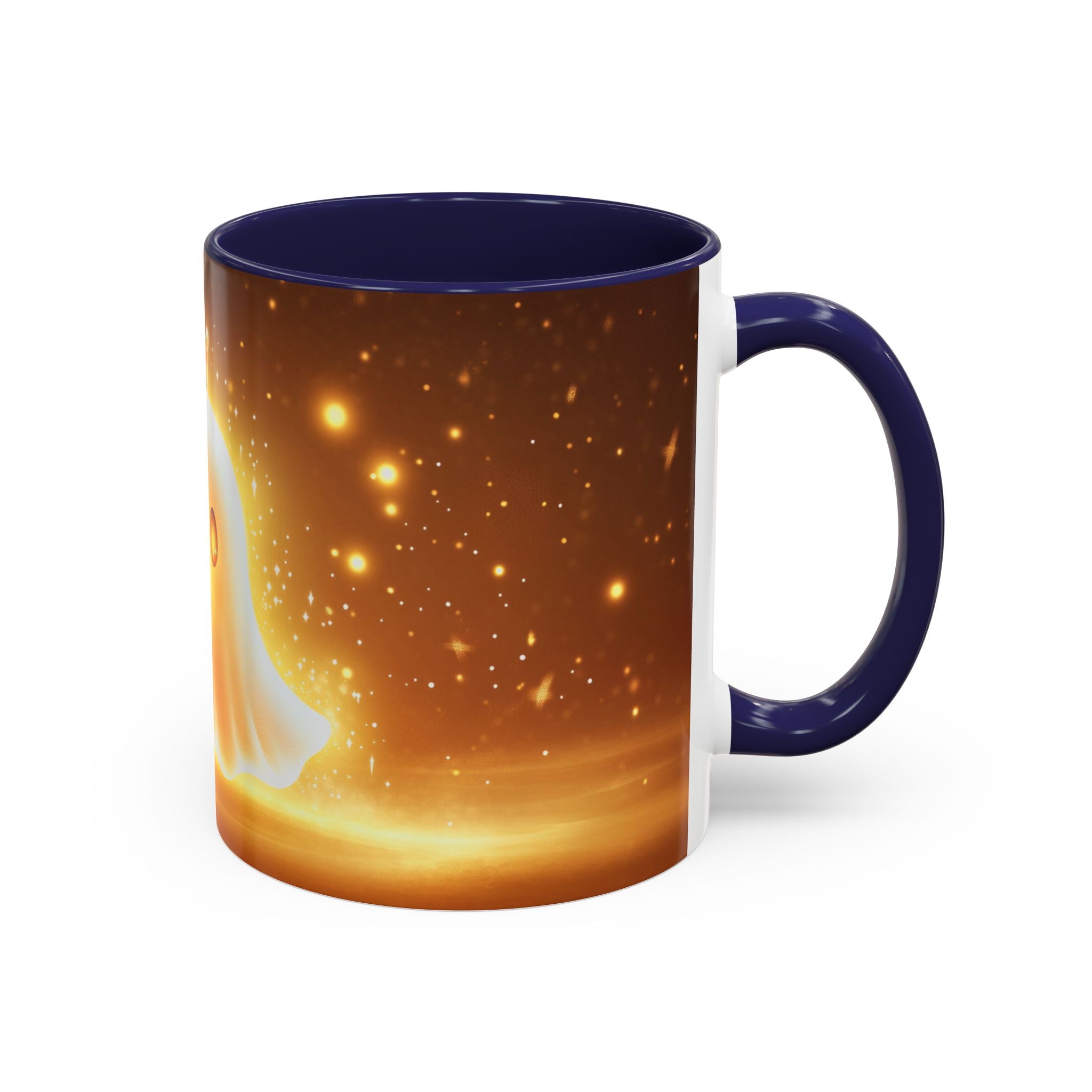 Whimsical Jelly Ghost Coffee Mug - Perfect for Halloween, Cozy Mornings, Gift for Friends, Home Decor, Cute Art