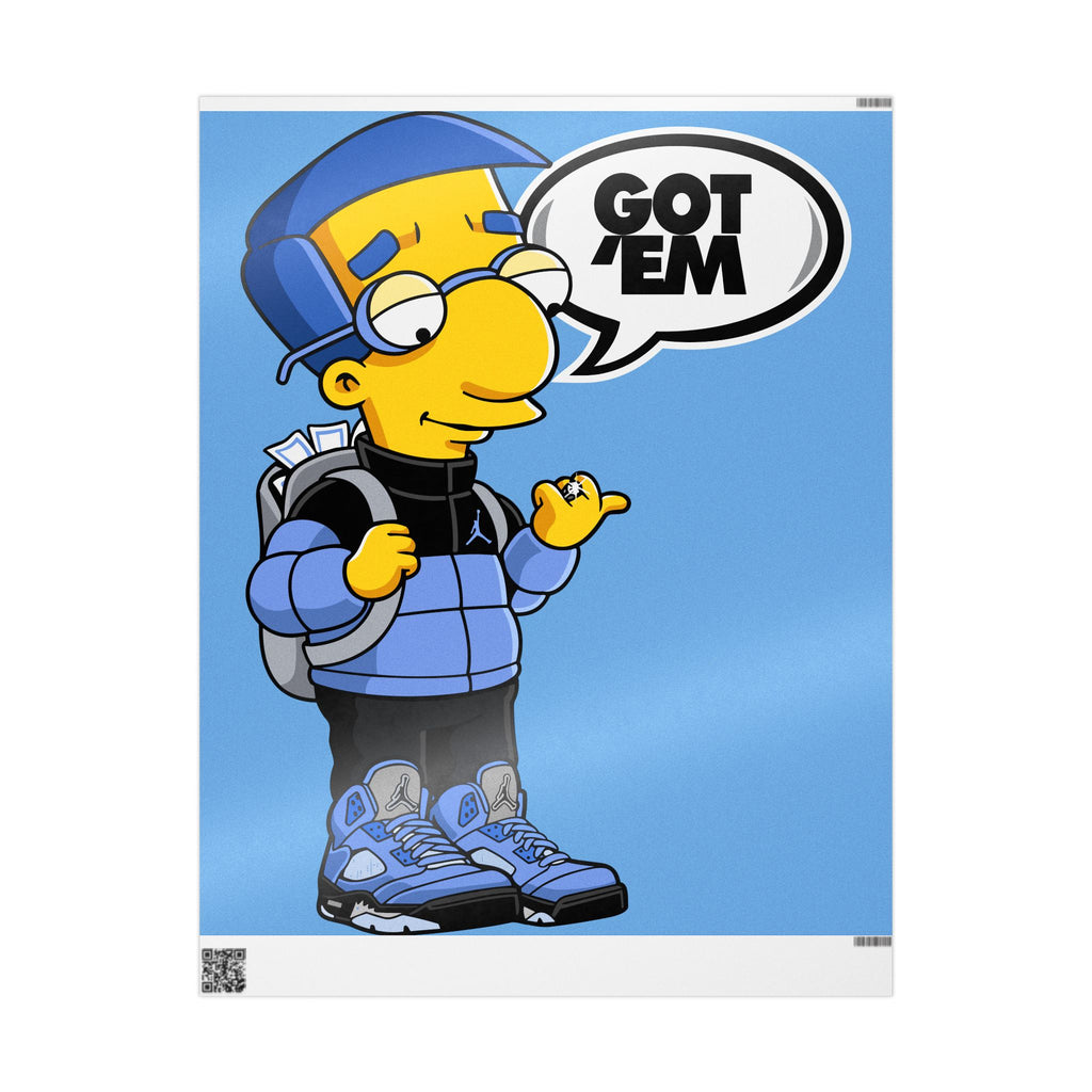 Playful Character Wrapping Paper - Fun Gift Wrap, Birthday Party Essentials, Unique Holiday Decor, Kids’ Events, Celebrations