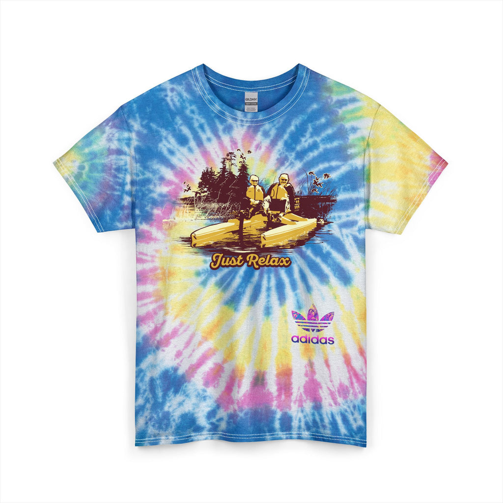 Chill Vibes Tie Dye Tee | Unisex Relaxation Shirt, Casual Wear, Gift for Friends, Summer Fashion, Festival Attire