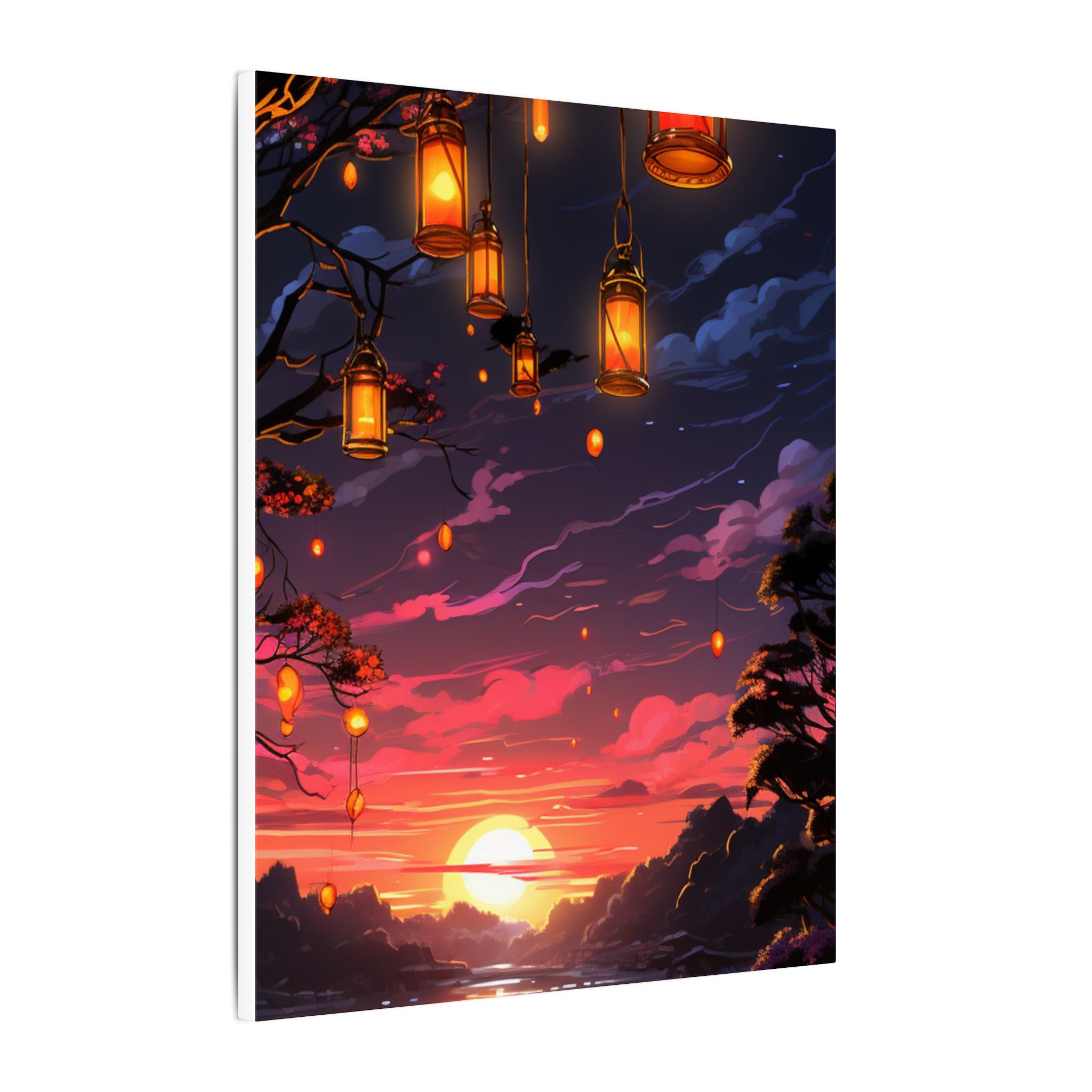 Canvas Matte "Sunset Lanterns"-Decor de Perete"