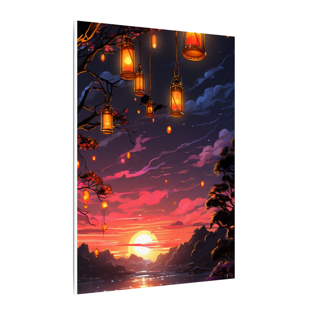 Canvas Matte "Sunset Lanterns"-Decor de Perete"