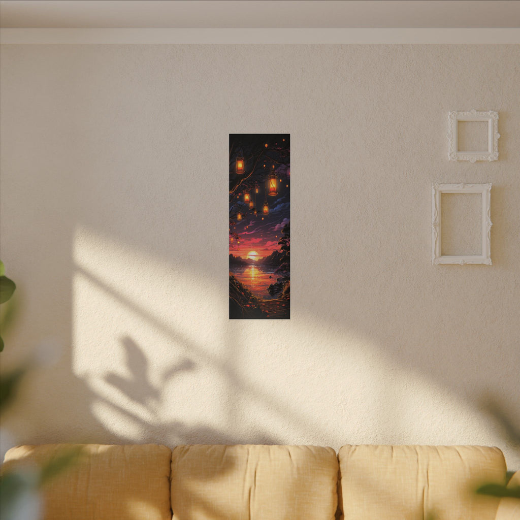 Canvas Matte "Sunset Lanterns"-Decor de Perete"