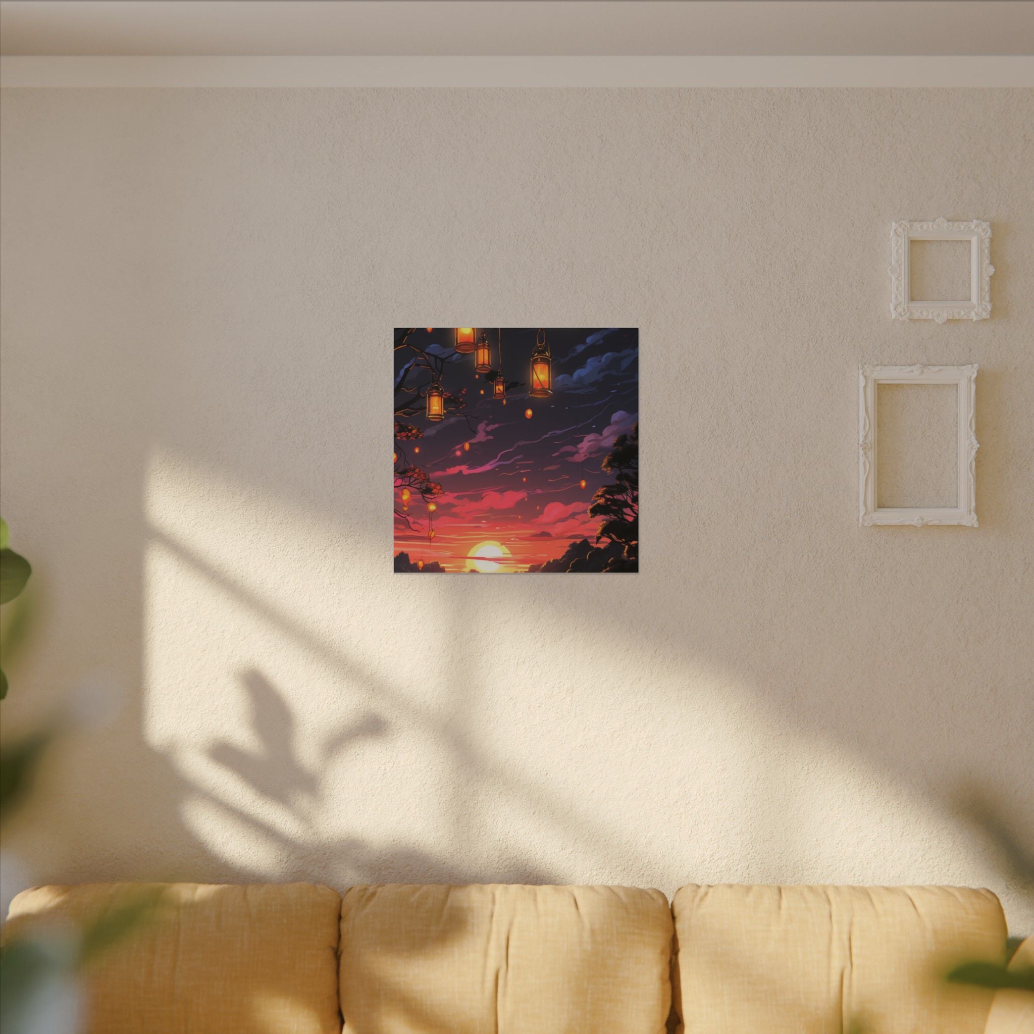 Canvas Matte "Sunset Lanterns"-Decor de Perete"