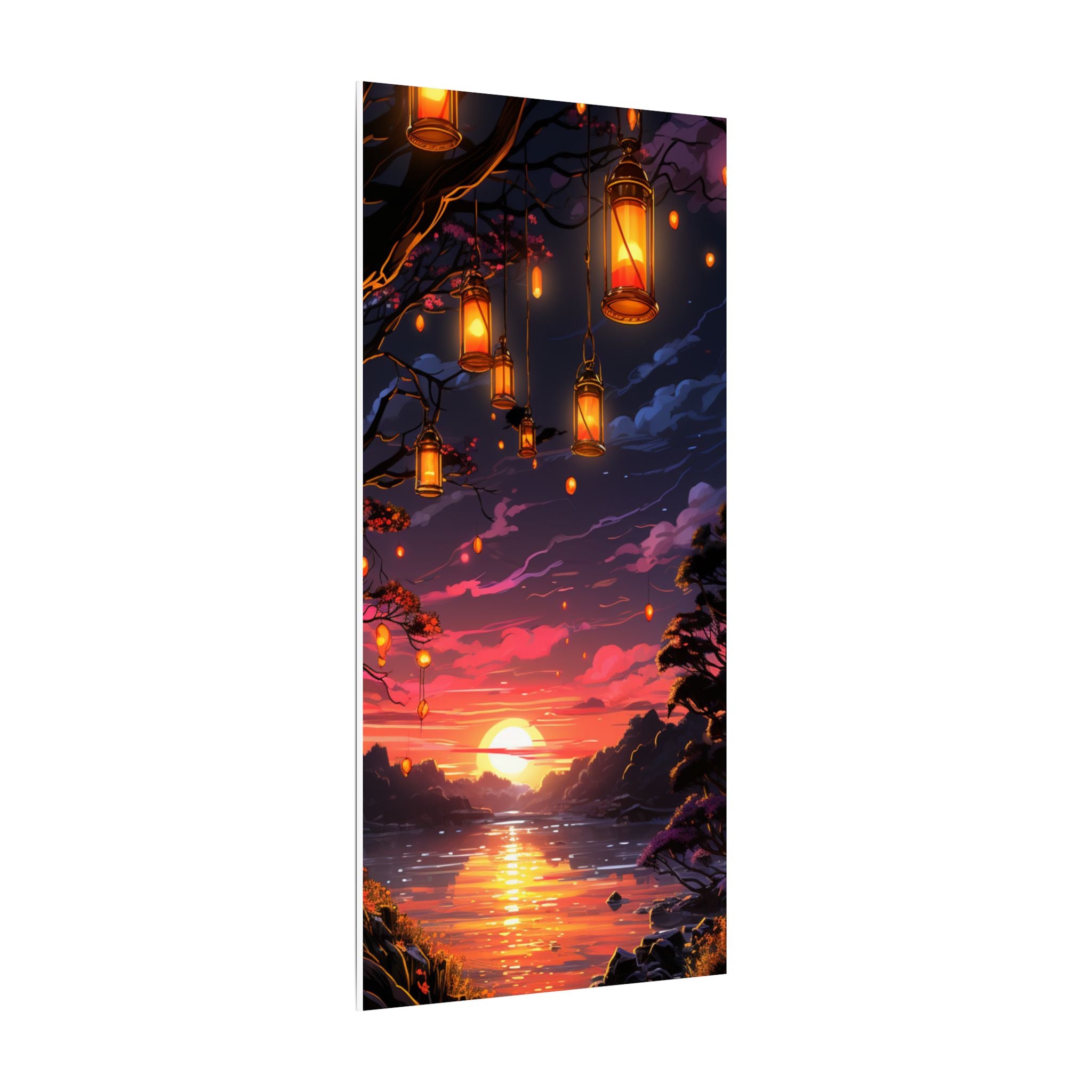 Canvas Matte "Sunset Lanterns"-Decor de Perete"