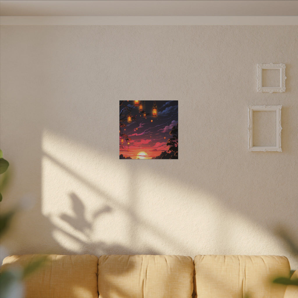 Canvas Matte "Sunset Lanterns"-Decor de Perete"