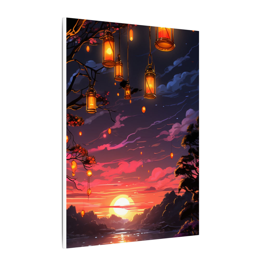 Canvas Matte "Sunset Lanterns"-Decor de Perete"