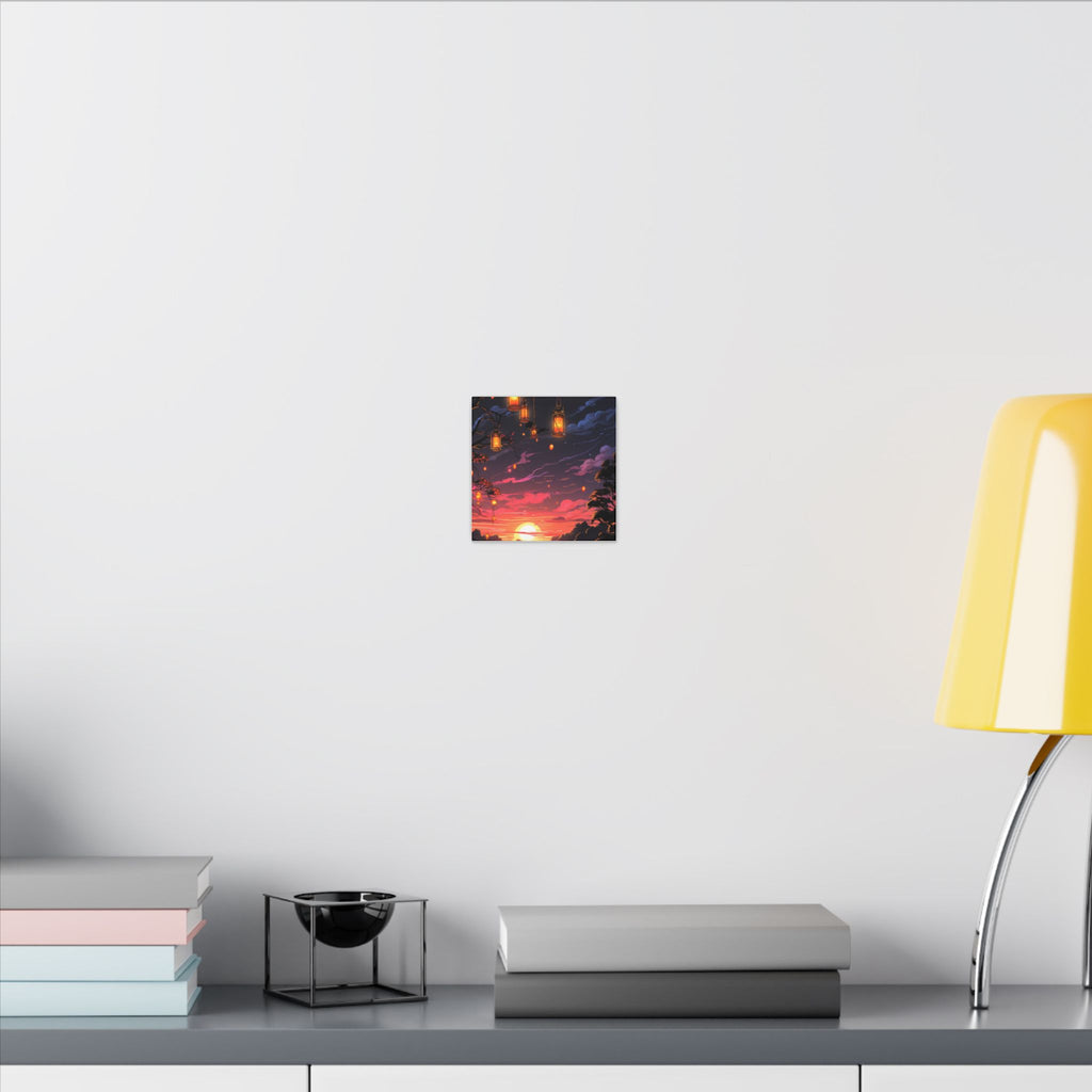 Canvas Matte "Sunset Lanterns"-Decor de Perete"