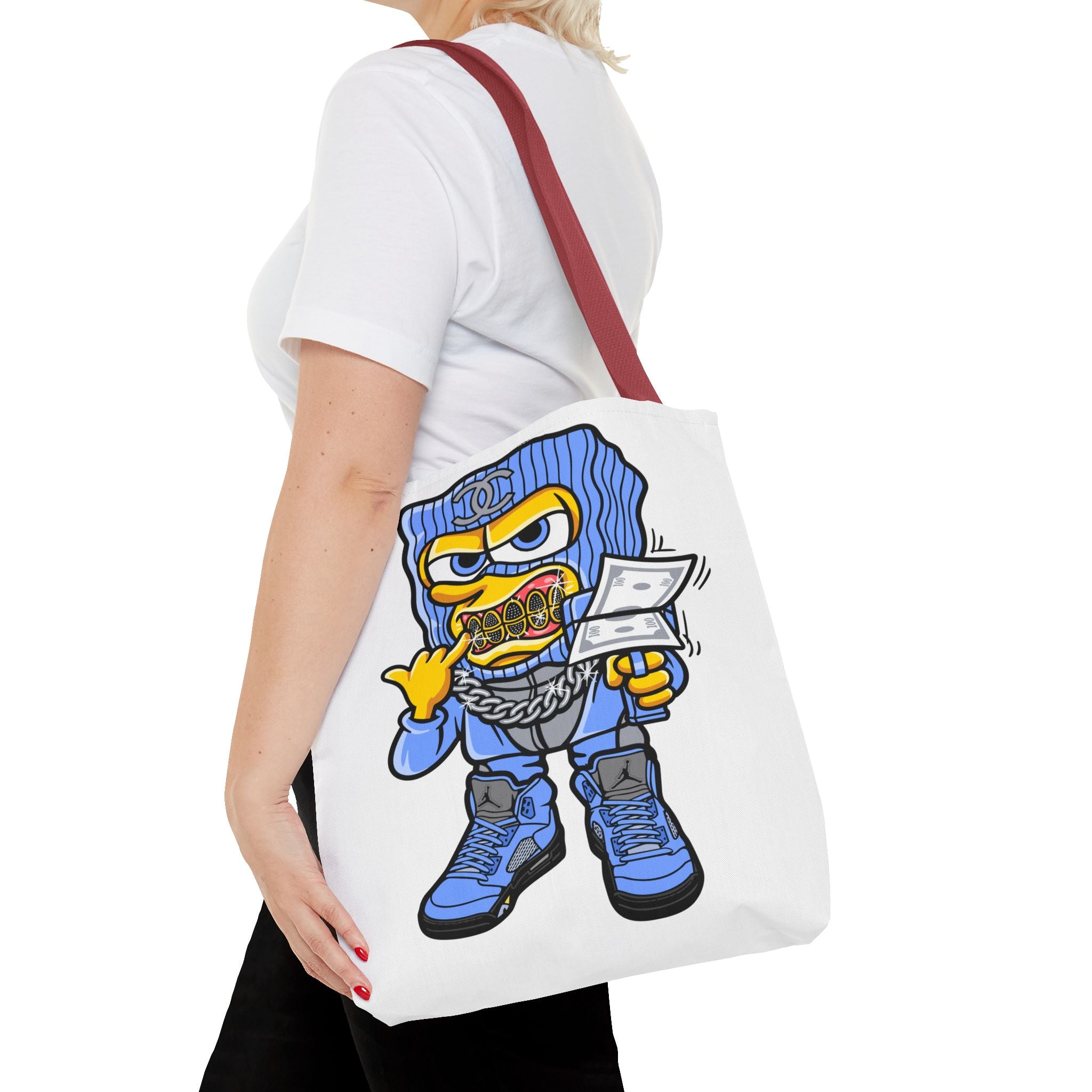 Trendy Graphic Tote Bag, Cool Urban Style, Perfect for Everyday Use, Gifts for Fashion Lovers, Street Art Vibe, Funky Accessory