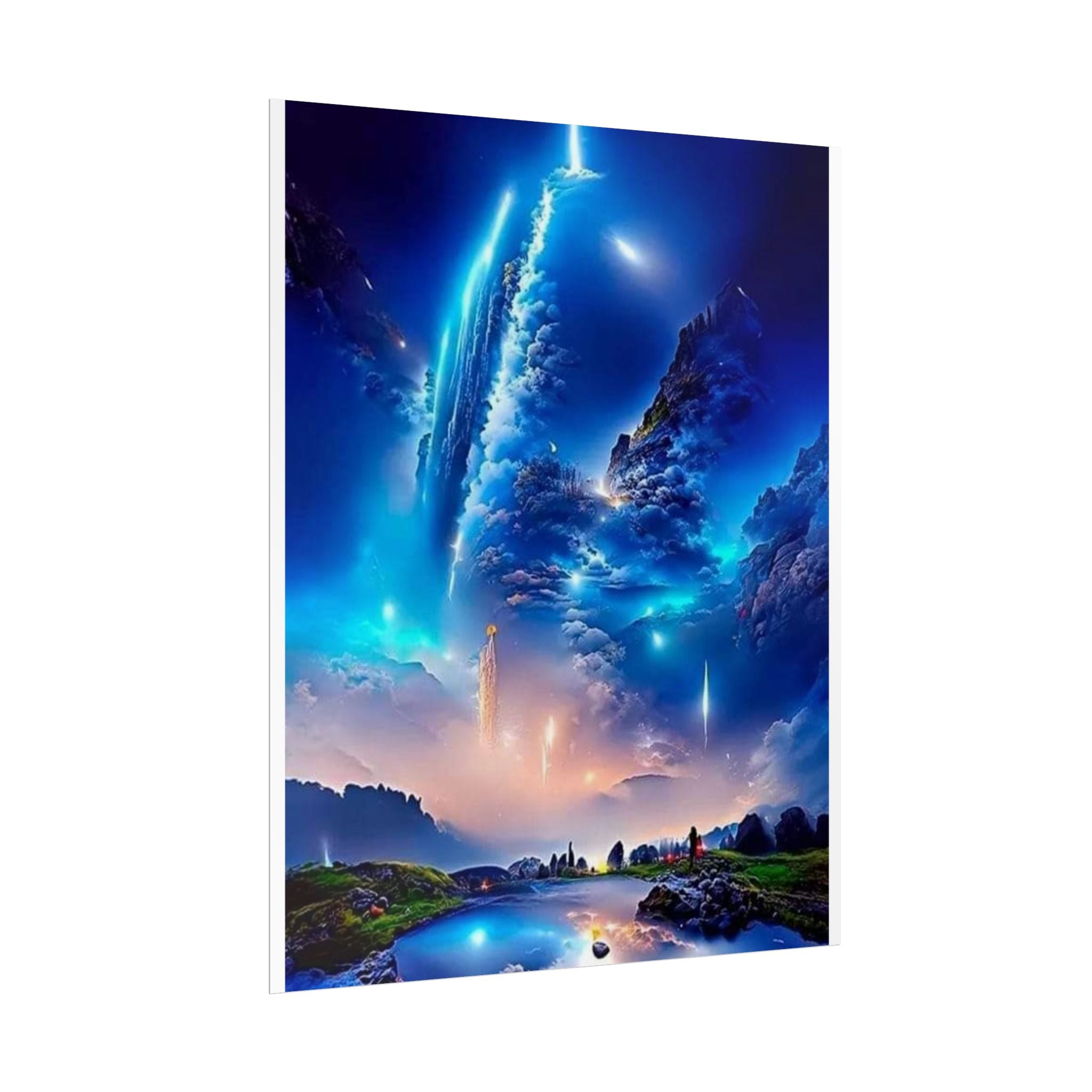 Cosmic Landscape Rolled Posters, Wall Art Decor, Bedroom Aesthetics, Gift for Space Lovers, Unique Home Decor
