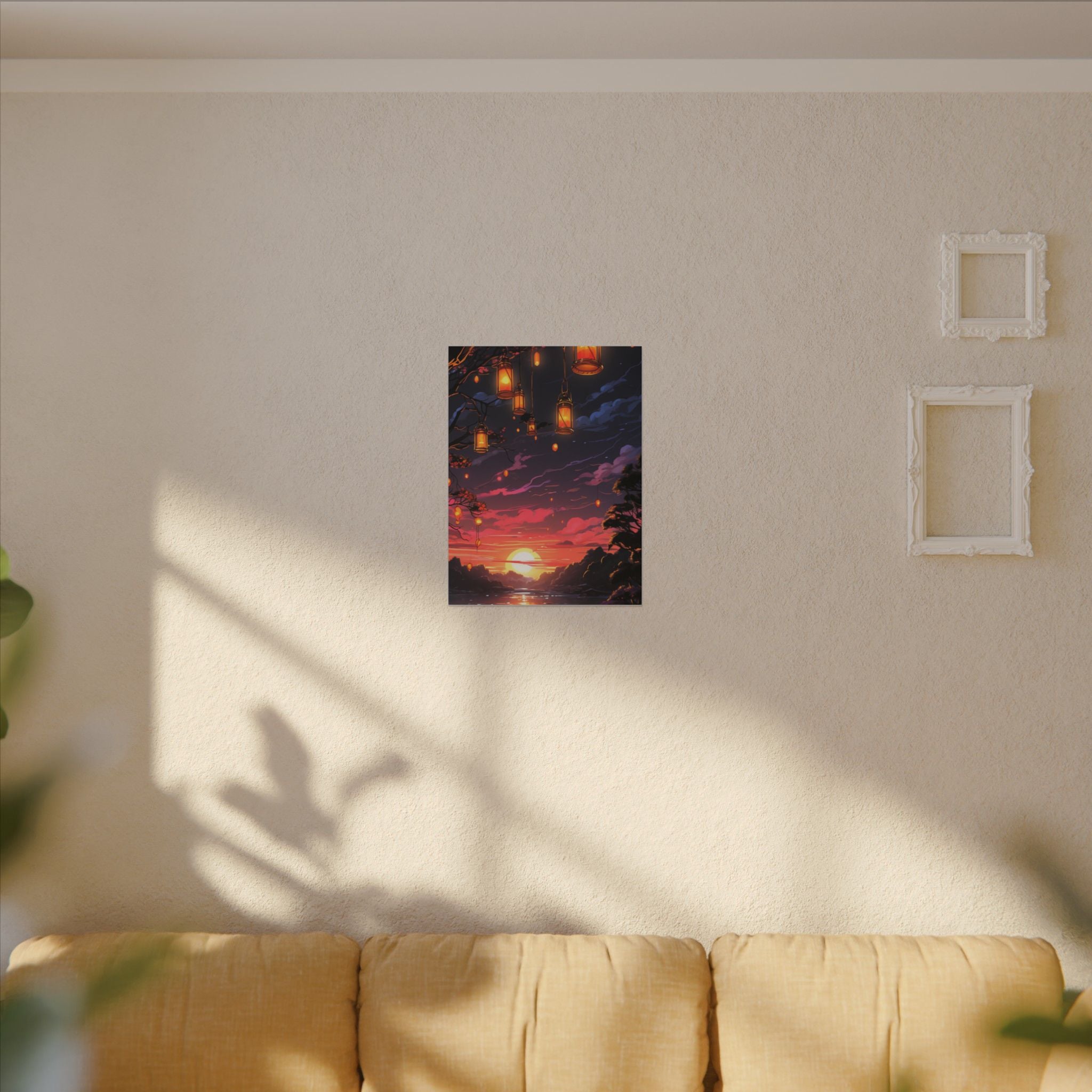 Canvas Matte "Sunset Lanterns"-Decor de Perete"