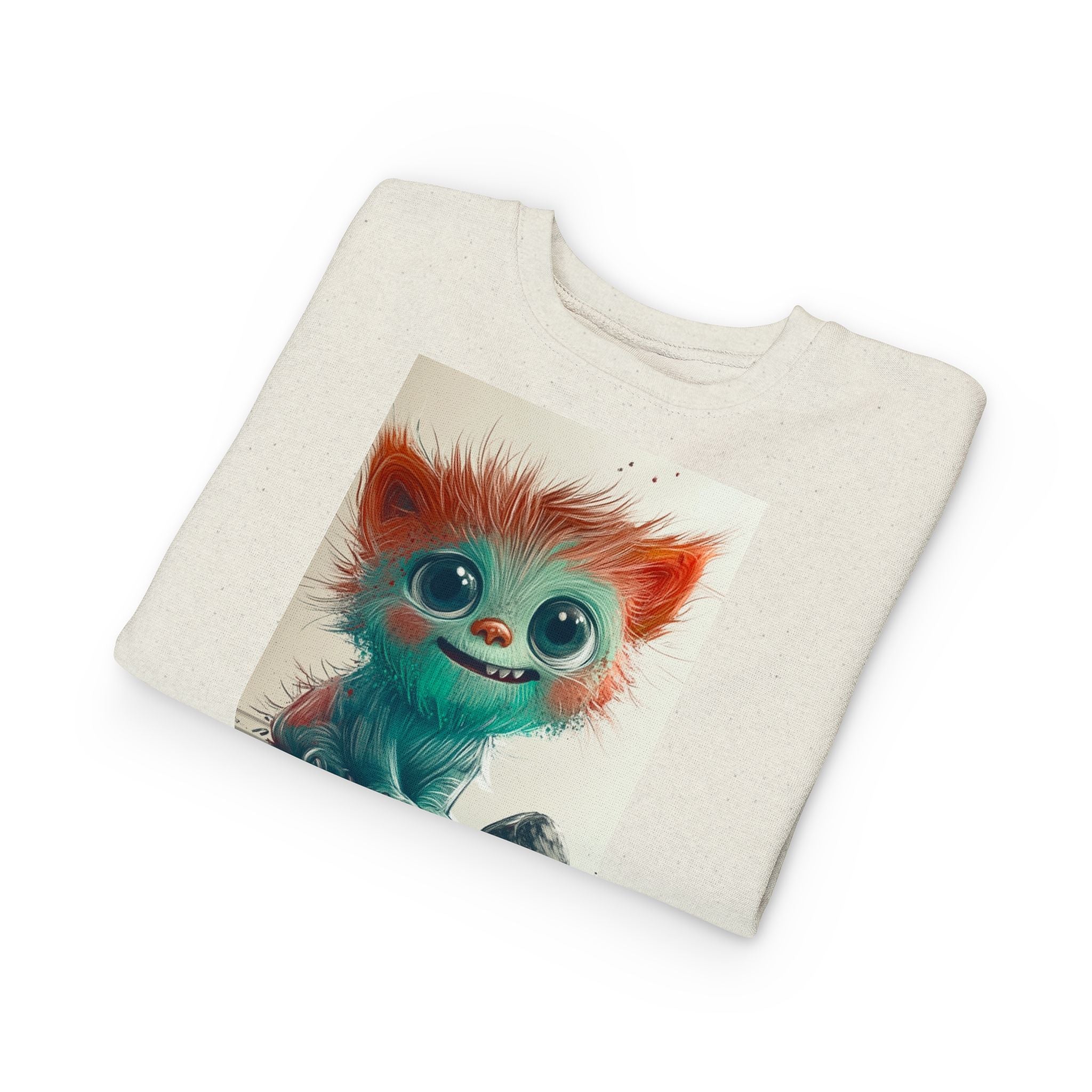 Whimsical Toddler Sweatshirt with Adorable Monster Design, Kids' Cozy Apparel, Baby Gift, Cute Animal Clothing, Fun Sweater