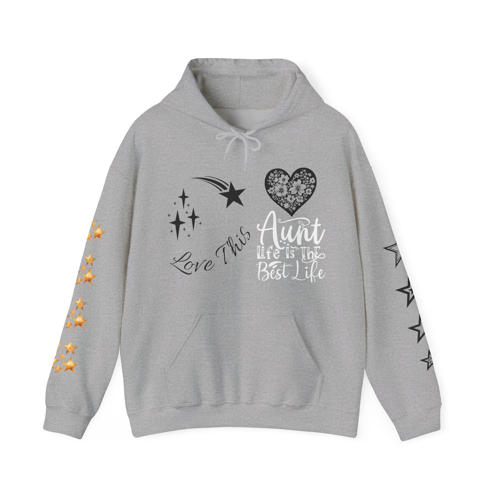 Cosmic Treats Hoodie - Unisex Heavy Blend™ Hooded Sweatshirt, Love This Sweatshirt, Cute Hoodie, Starry Pattern Pullover, Fun Gift for [...]