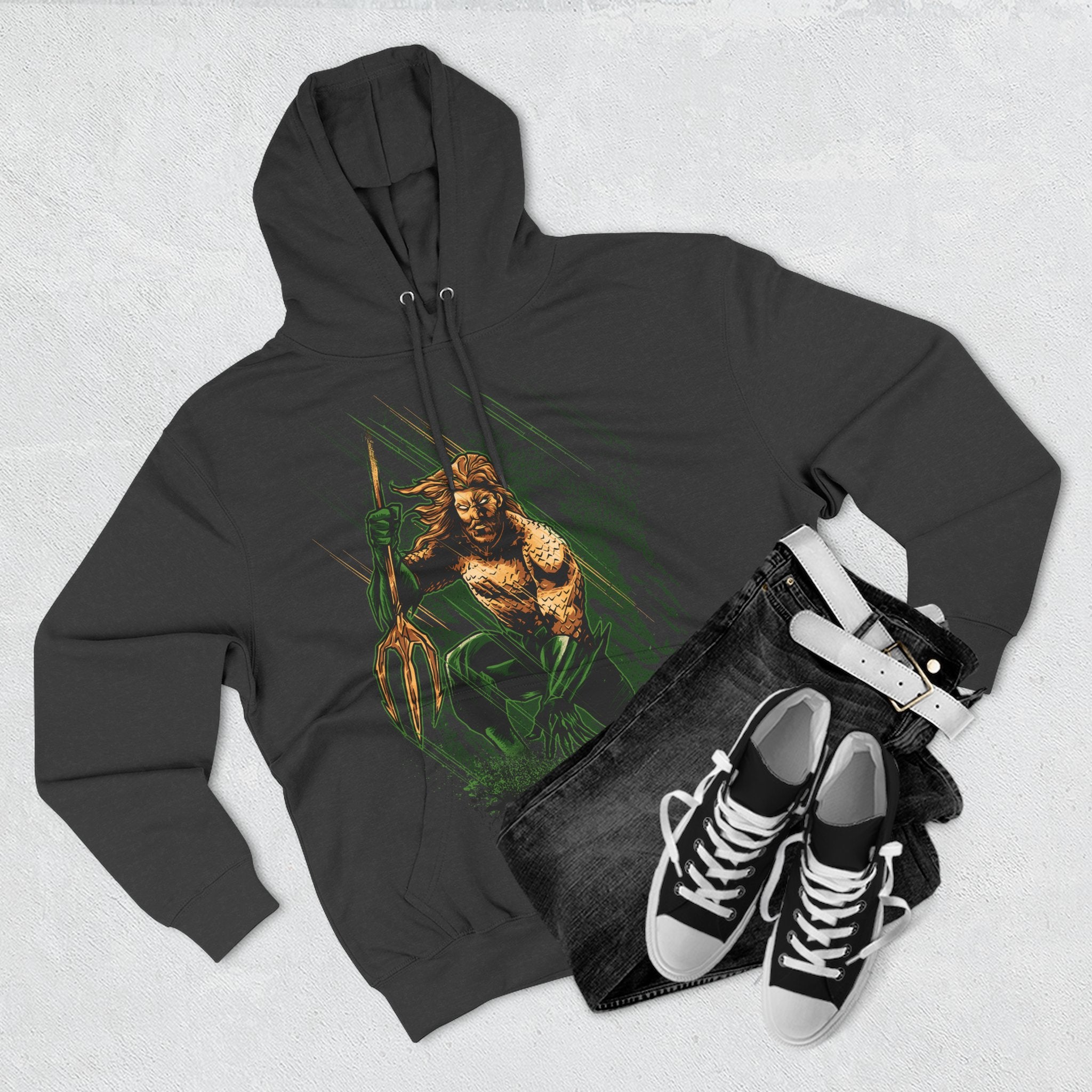 Fleece Hoodie with Bold Graphic Designs