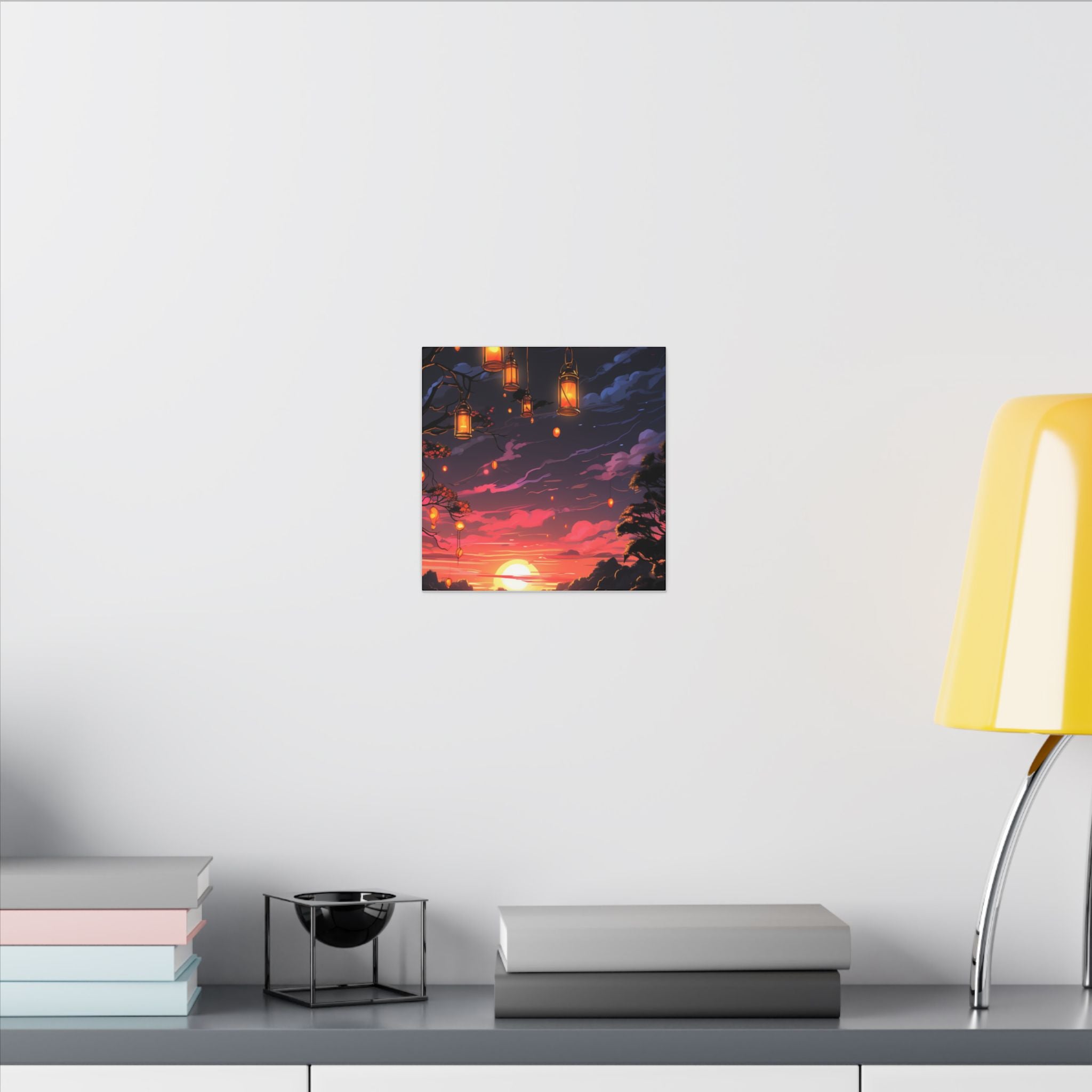 Canvas Matte "Sunset Lanterns"-Decor de Perete"