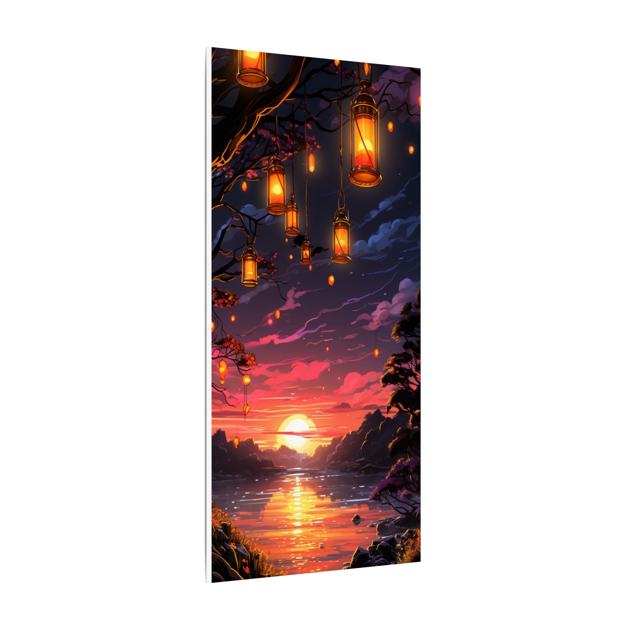 Canvas Matte "Sunset Lanterns"-Decor de Perete"