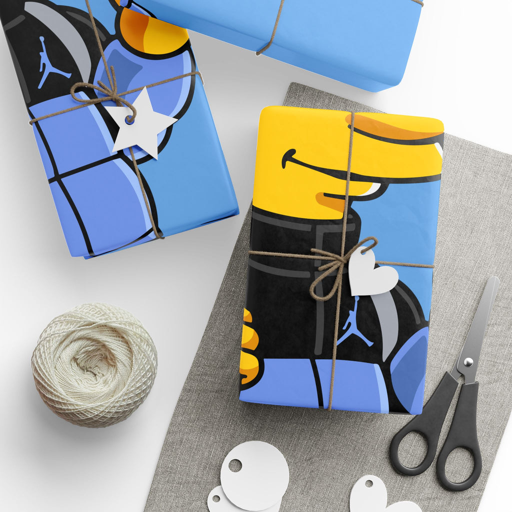 Playful Character Wrapping Paper - Fun Gift Wrap, Birthday Party Essentials, Unique Holiday Decor, Kids’ Events, Celebrations