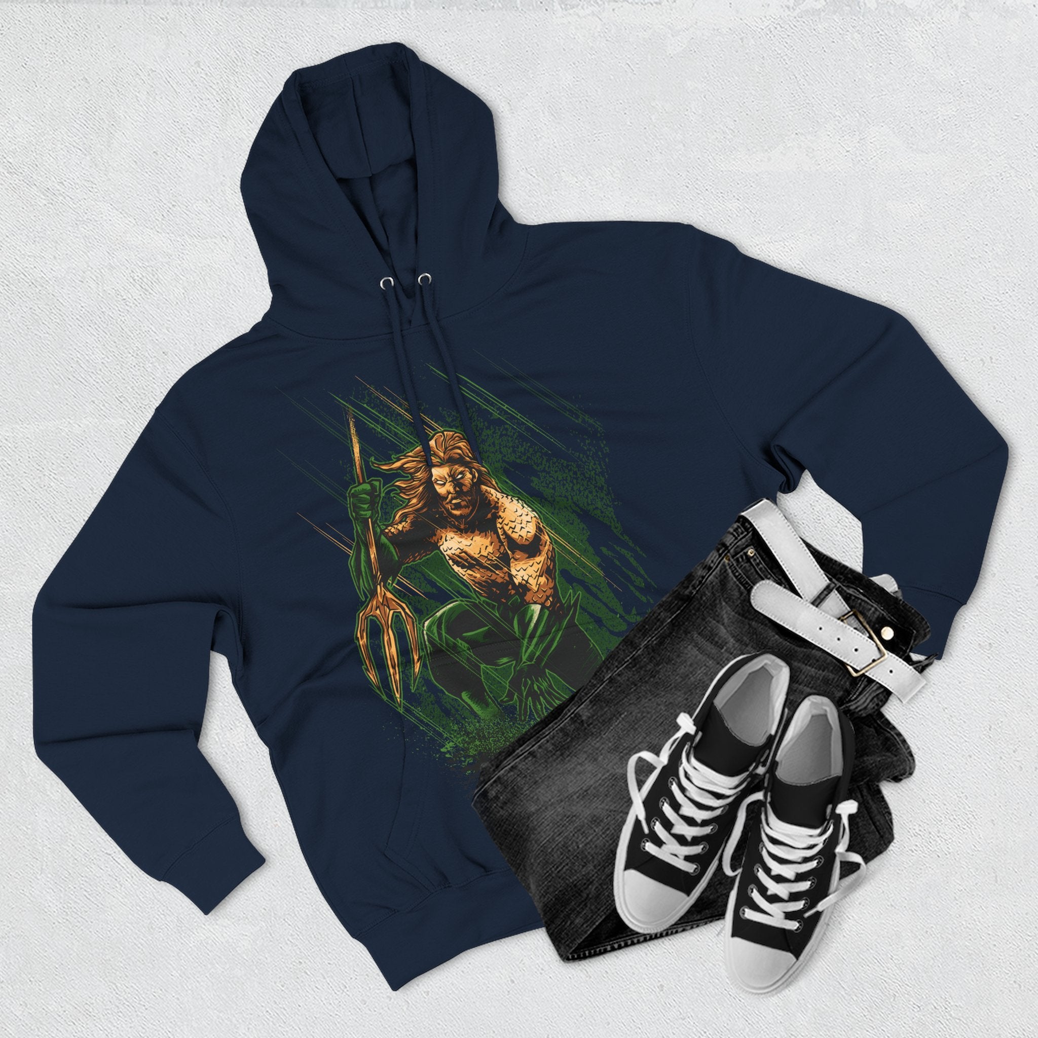 Fleece Hoodie with Bold Graphic Designs