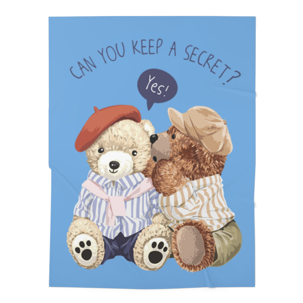 Adorable Baby Swaddle Blanket with Teddy Bears - Soft, Cozy, Perfect for Newborns, Baby Shower Gift, Nursery Decor, Infants