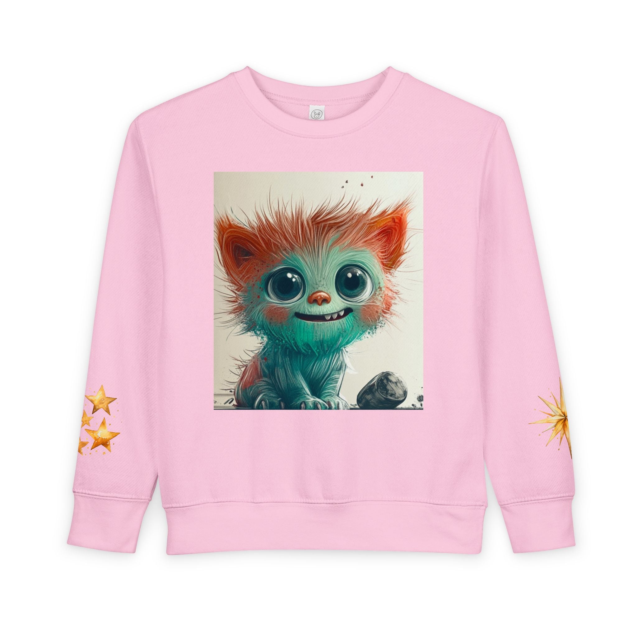 Whimsical Toddler Sweatshirt with Adorable Monster Design, Kids' Cozy Apparel, Baby Gift, Cute Animal Clothing, Fun Sweater