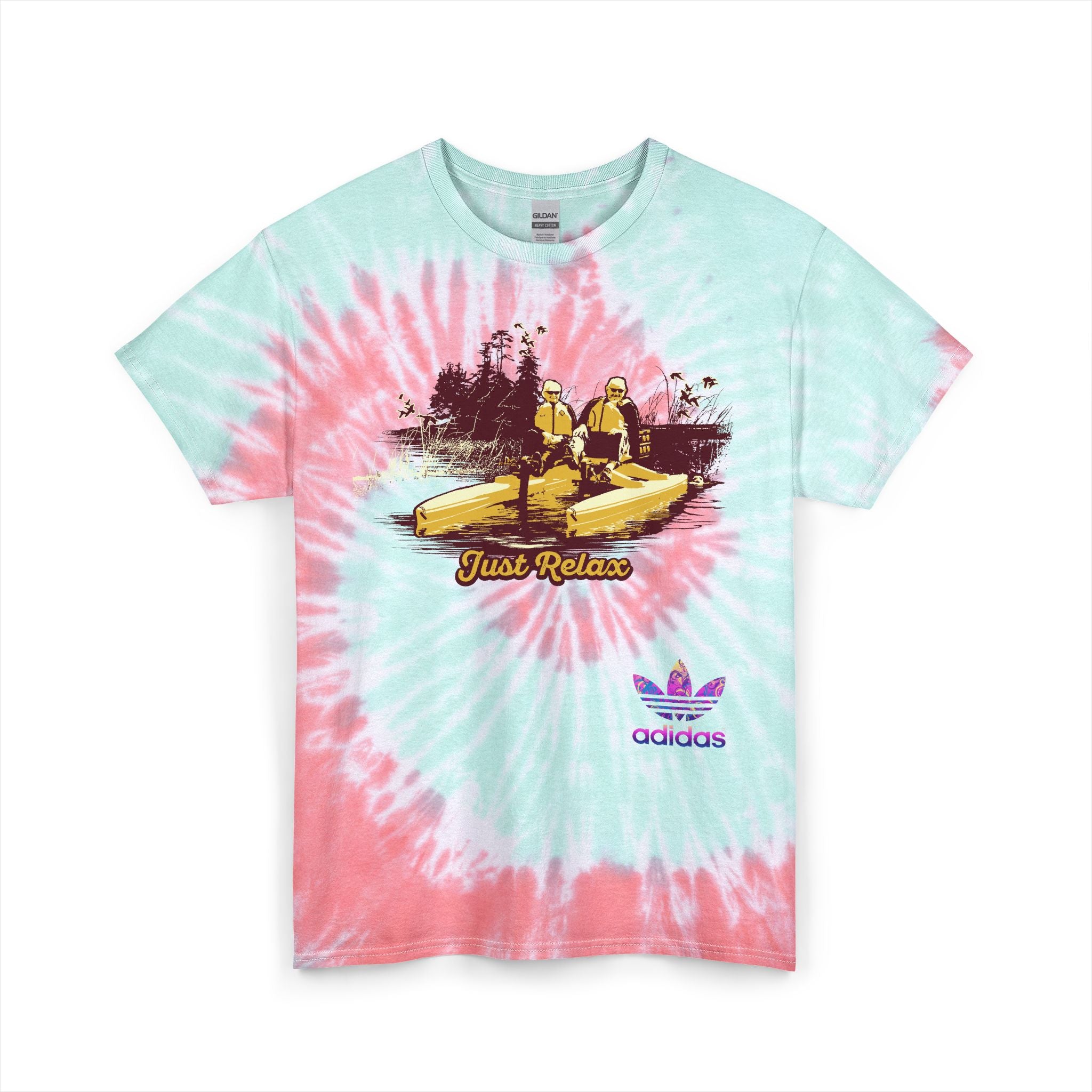 Chill Vibes Tie Dye Tee | Unisex Relaxation Shirt, Casual Wear, Gift for Friends, Summer Fashion, Festival Attire