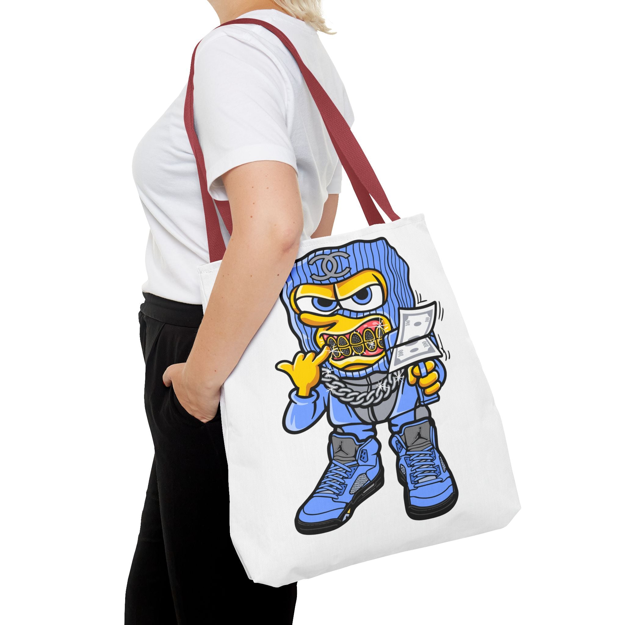 Trendy Graphic Tote Bag, Cool Urban Style, Perfect for Everyday Use, Gifts for Fashion Lovers, Street Art Vibe, Funky Accessory