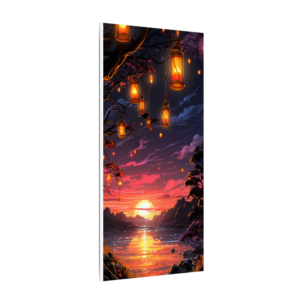 Canvas Matte "Sunset Lanterns"-Decor de Perete"