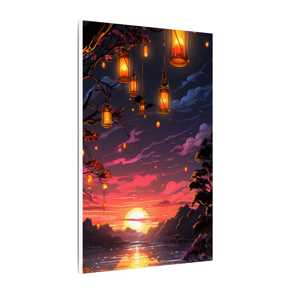 Canvas Matte "Sunset Lanterns"-Decor de Perete"