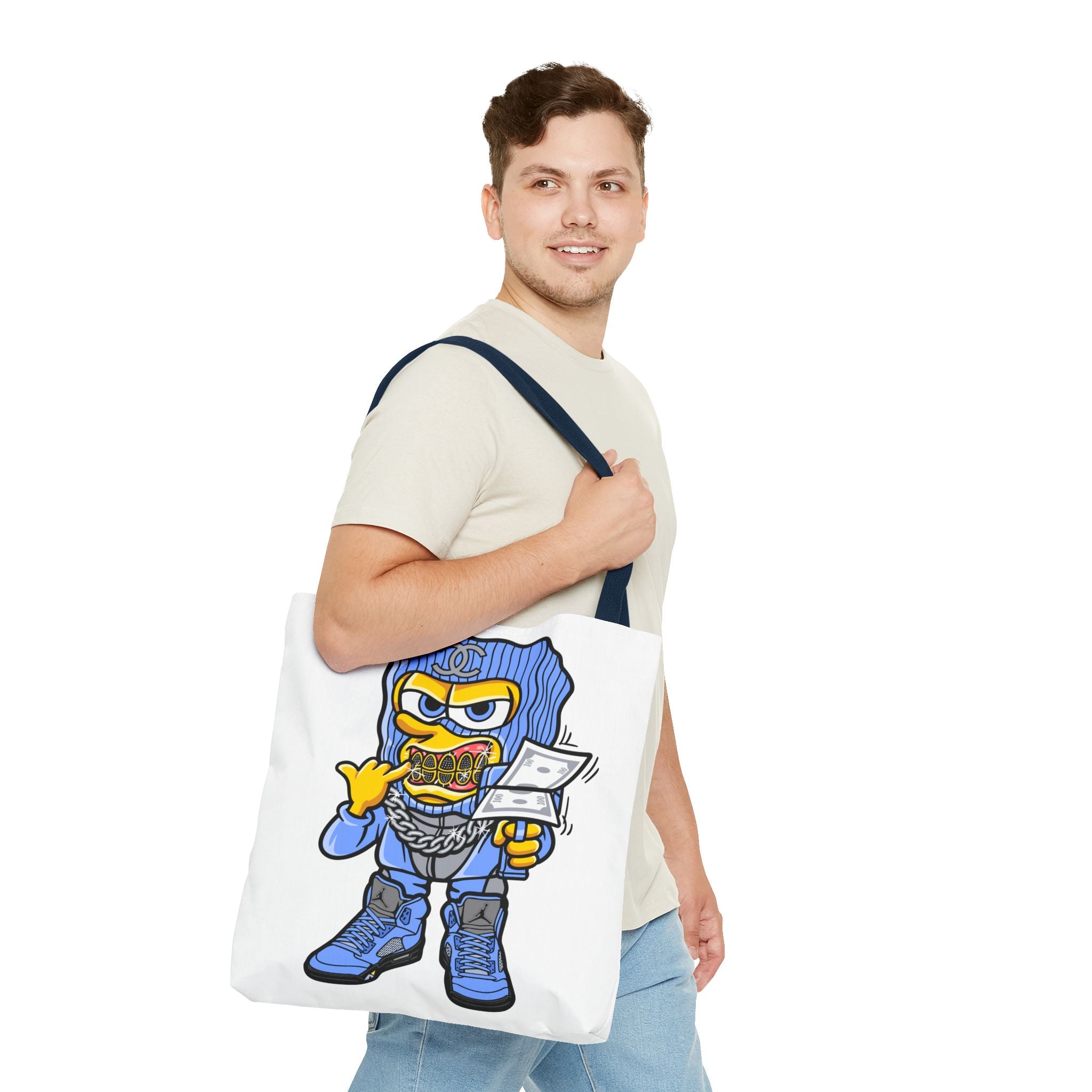 Trendy Graphic Tote Bag, Cool Urban Style, Perfect for Everyday Use, Gifts for Fashion Lovers, Street Art Vibe, Funky Accessory