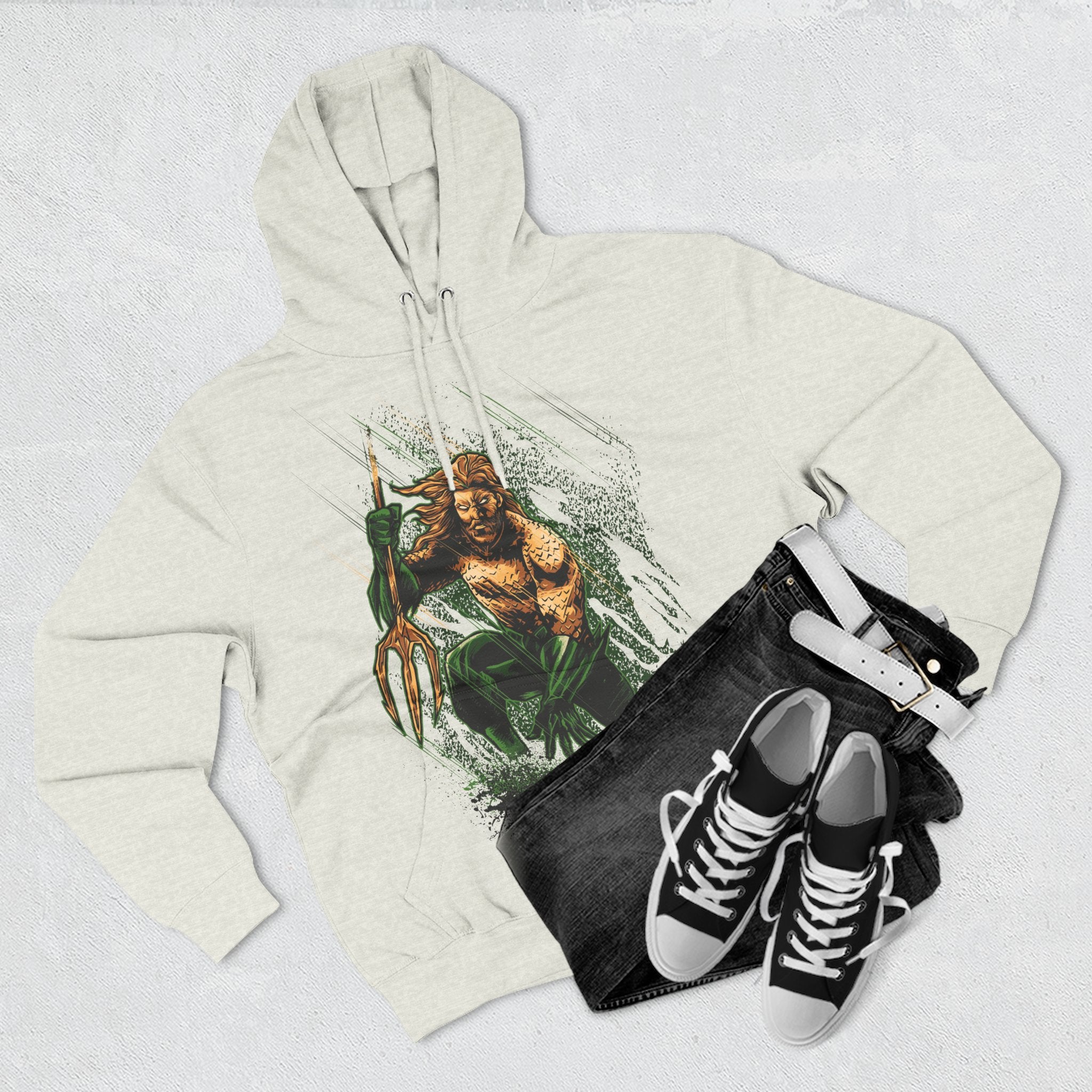 Fleece Hoodie with Bold Graphic Designs