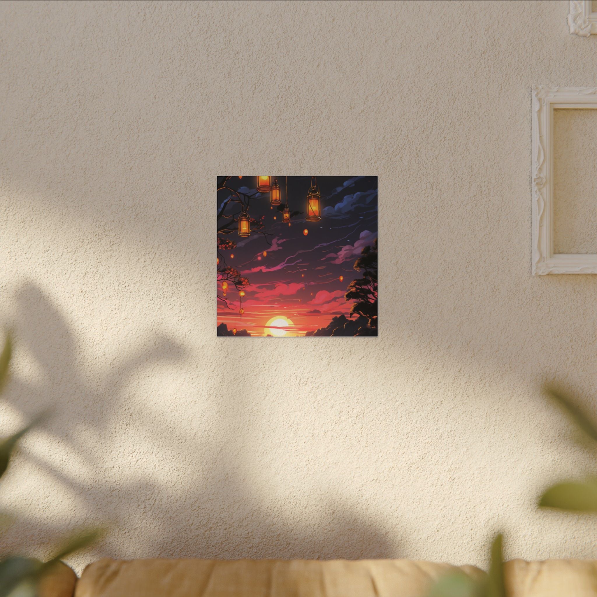 Canvas Matte "Sunset Lanterns"-Decor de Perete"