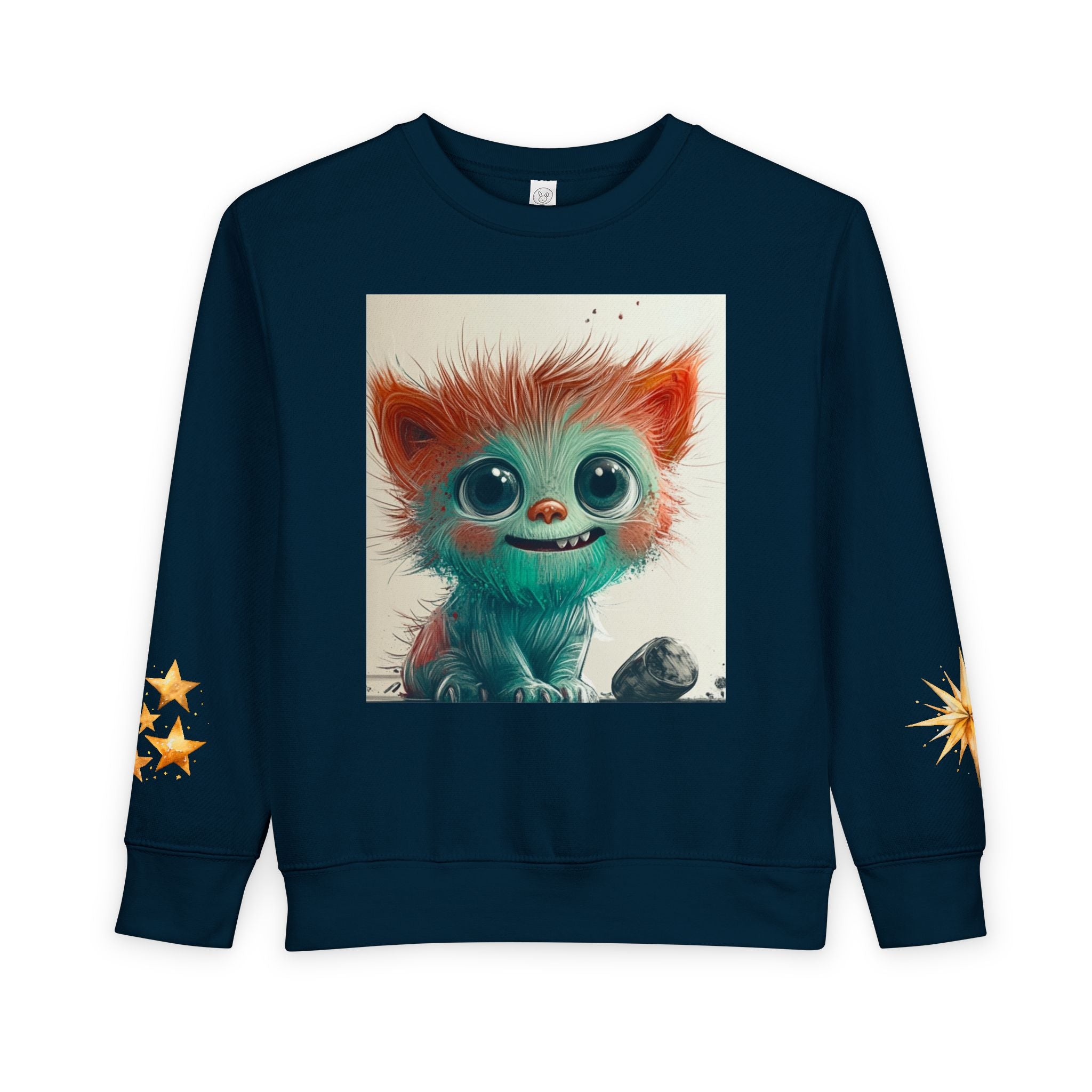 Whimsical Toddler Sweatshirt with Adorable Monster Design, Kids' Cozy Apparel, Baby Gift, Cute Animal Clothing, Fun Sweater