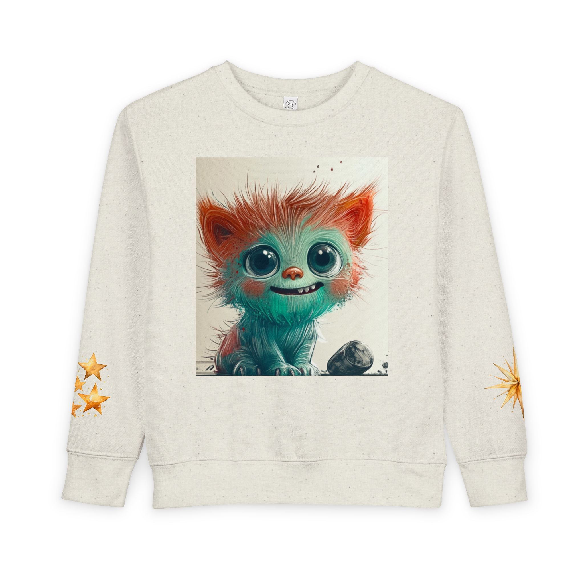 Whimsical Toddler Sweatshirt with Adorable Monster Design, Kids' Cozy Apparel, Baby Gift, Cute Animal Clothing, Fun Sweater