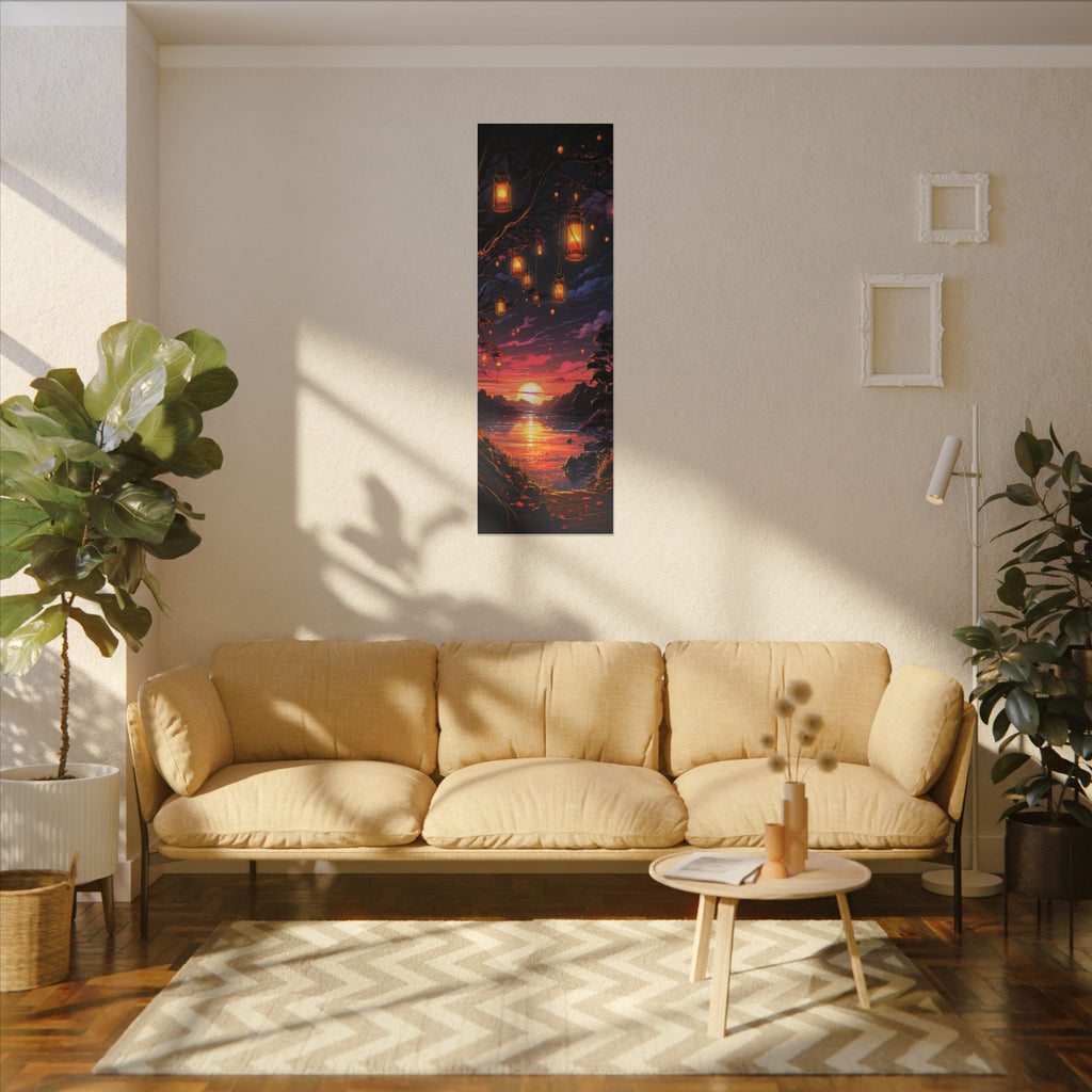 Canvas Matte "Sunset Lanterns"-Decor de Perete"