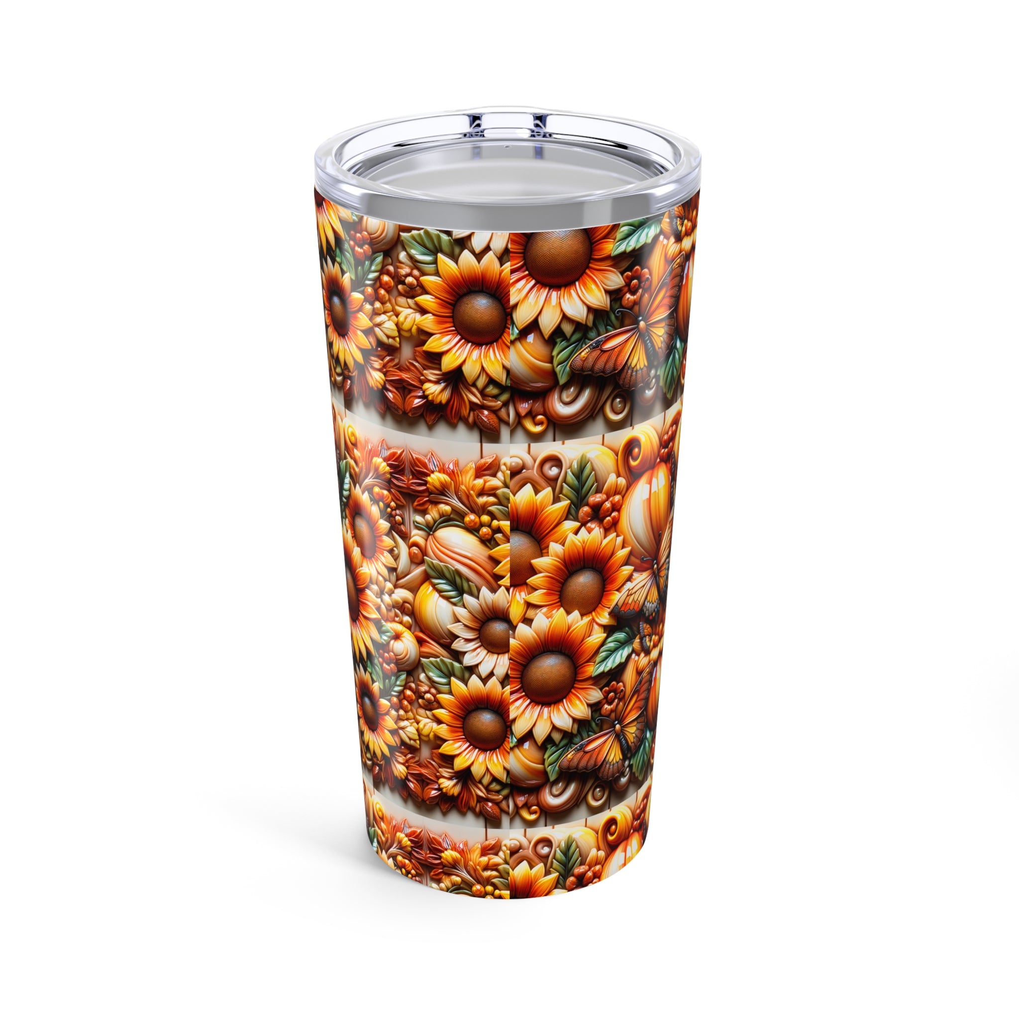 Sunflower Tumbler, Floral Travel Cup, Fall Drinkware, Personalized Gift, Eco-Friendly Mug