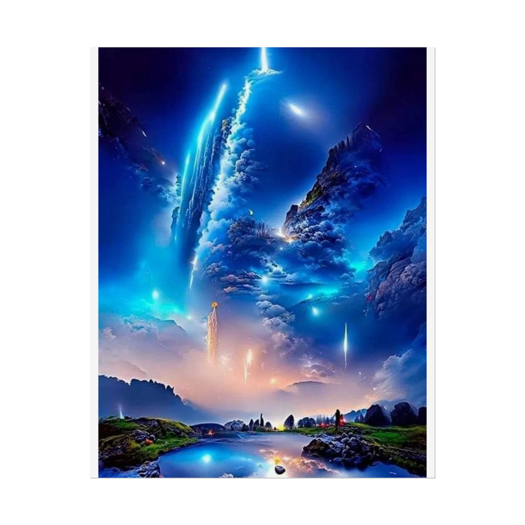 Cosmic Landscape Rolled Posters, Wall Art Decor, Bedroom Aesthetics, Gift for Space Lovers, Unique Home Decor