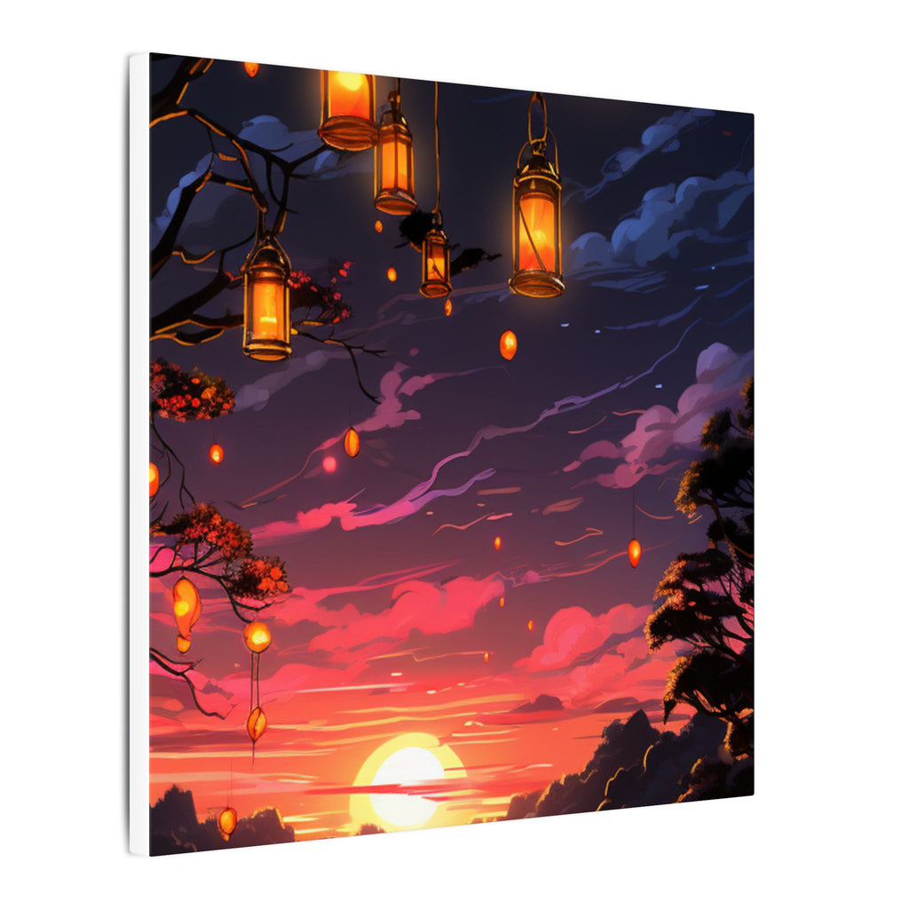 Canvas Matte "Sunset Lanterns"-Decor de Perete"
