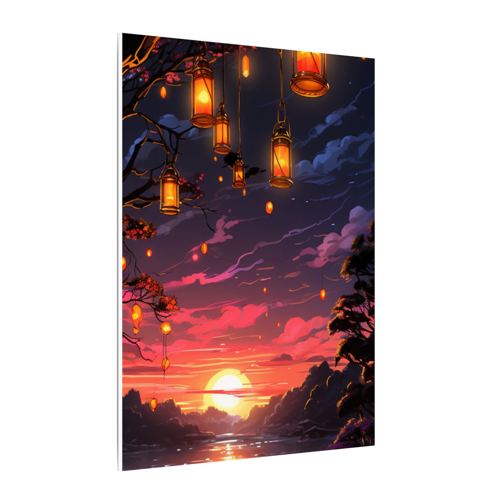 Canvas Matte "Sunset Lanterns"-Decor de Perete"