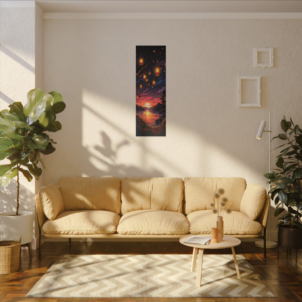 Canvas Matte "Sunset Lanterns"-Decor de Perete"