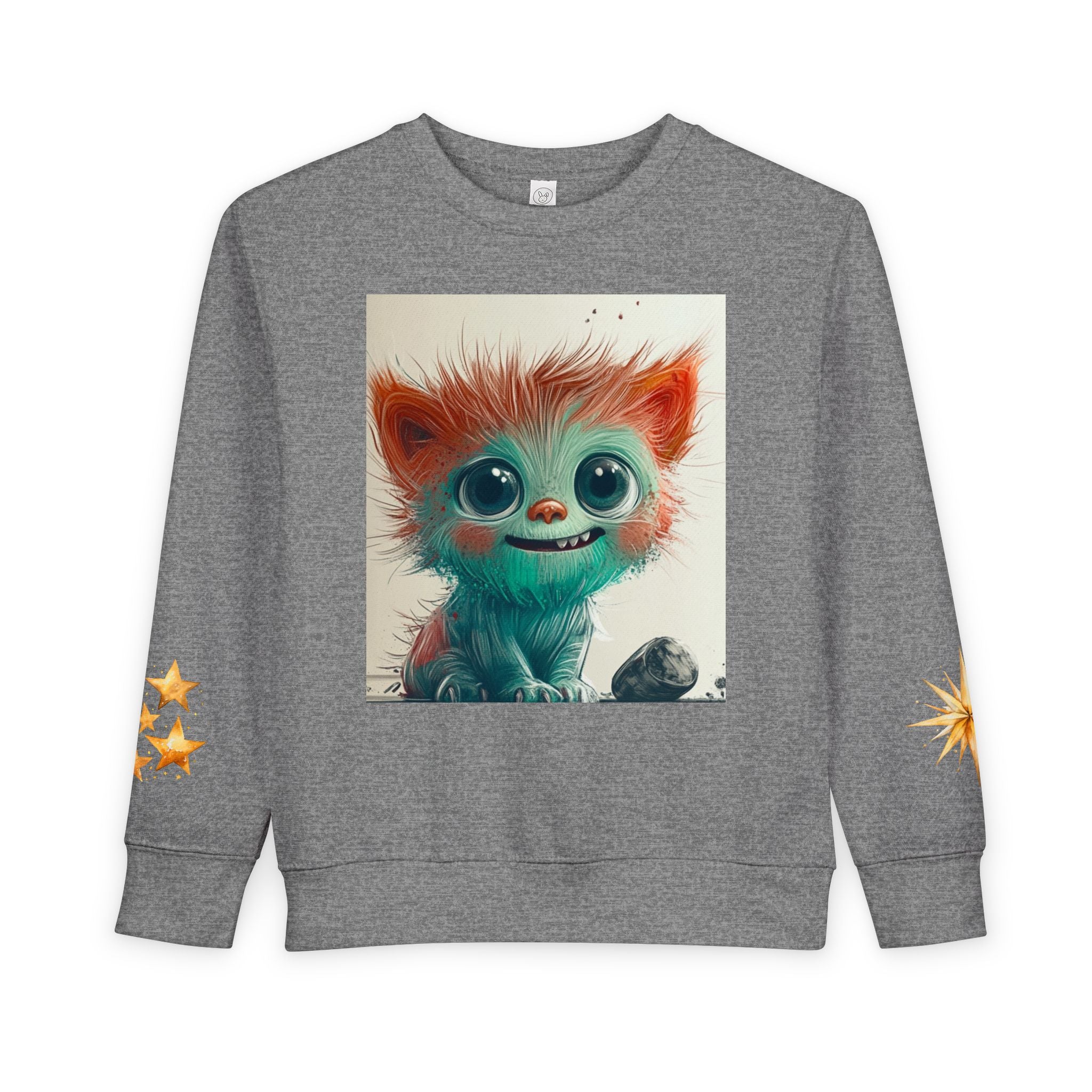 Whimsical Toddler Sweatshirt with Adorable Monster Design, Kids' Cozy Apparel, Baby Gift, Cute Animal Clothing, Fun Sweater