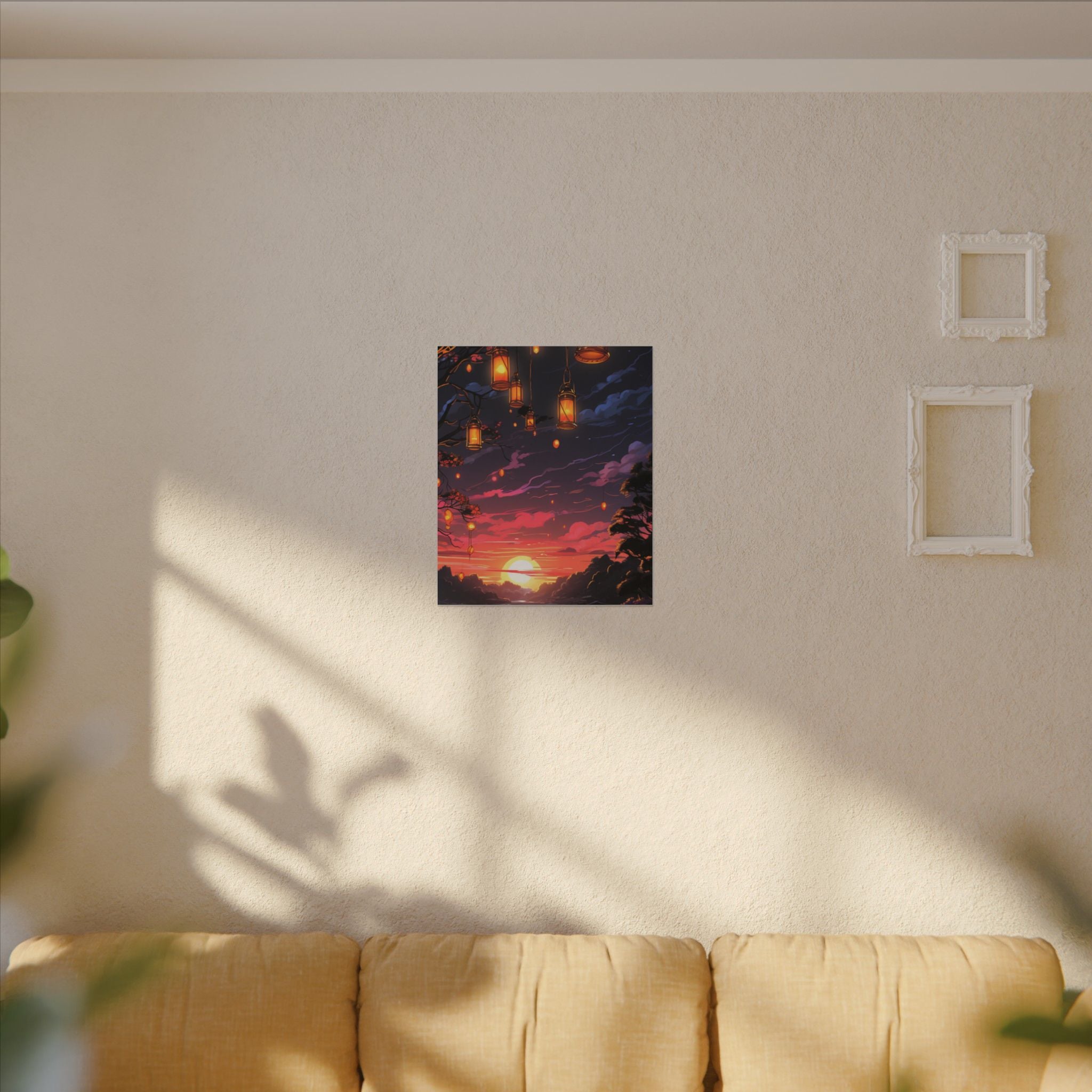 Canvas Matte "Sunset Lanterns"-Decor de Perete"