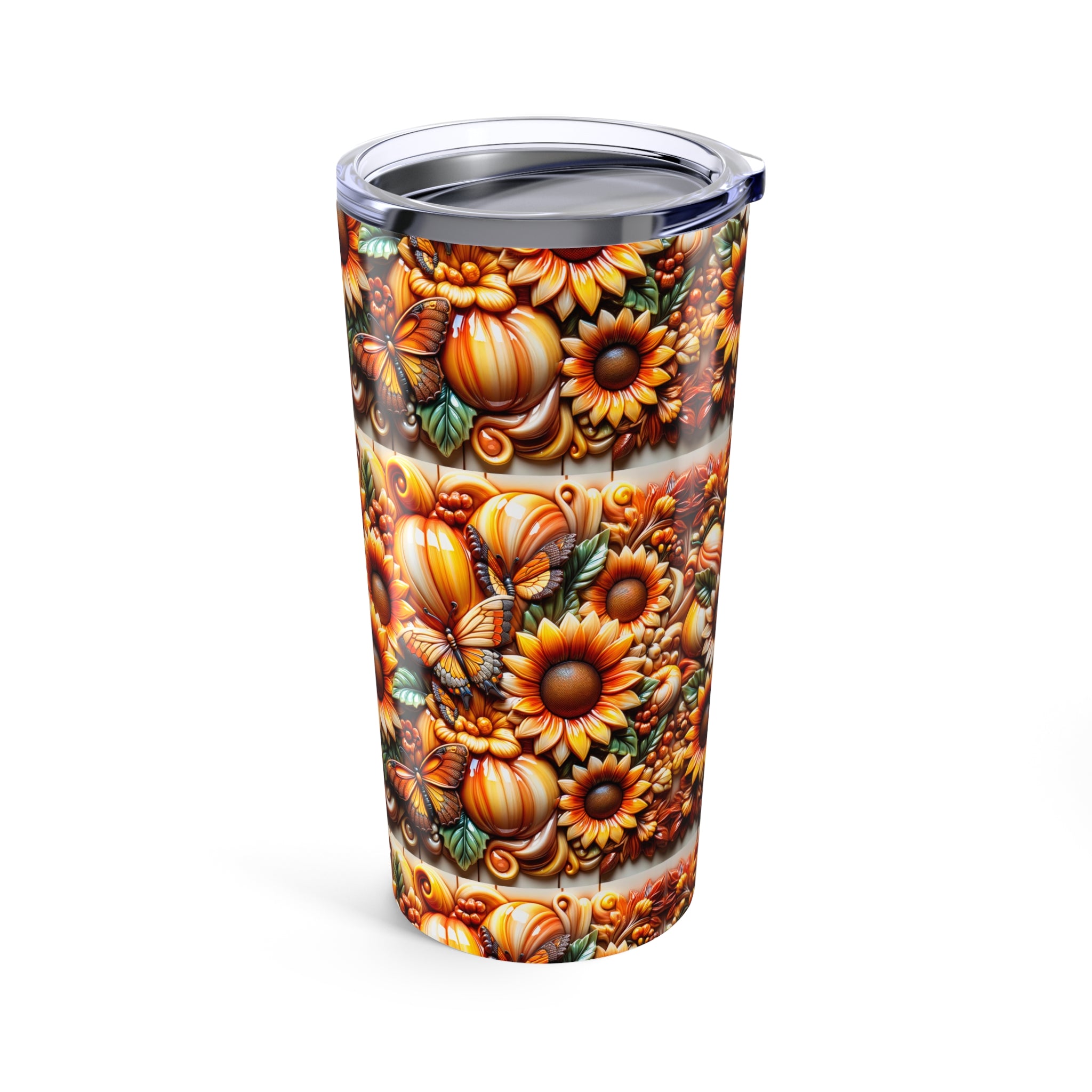 Sunflower Tumbler, Floral Travel Cup, Fall Drinkware, Personalized Gift, Eco-Friendly Mug